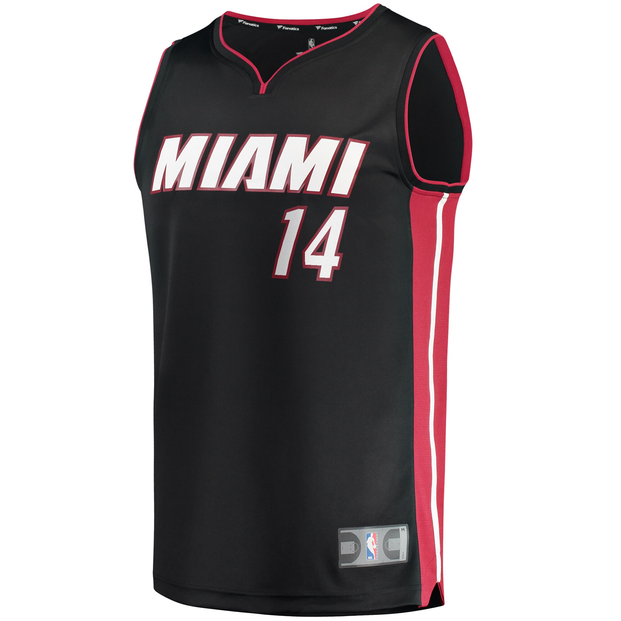 Tyler Herro Miami Heat Fanatics Fast Break Replica Jersey Black - Icon Edition