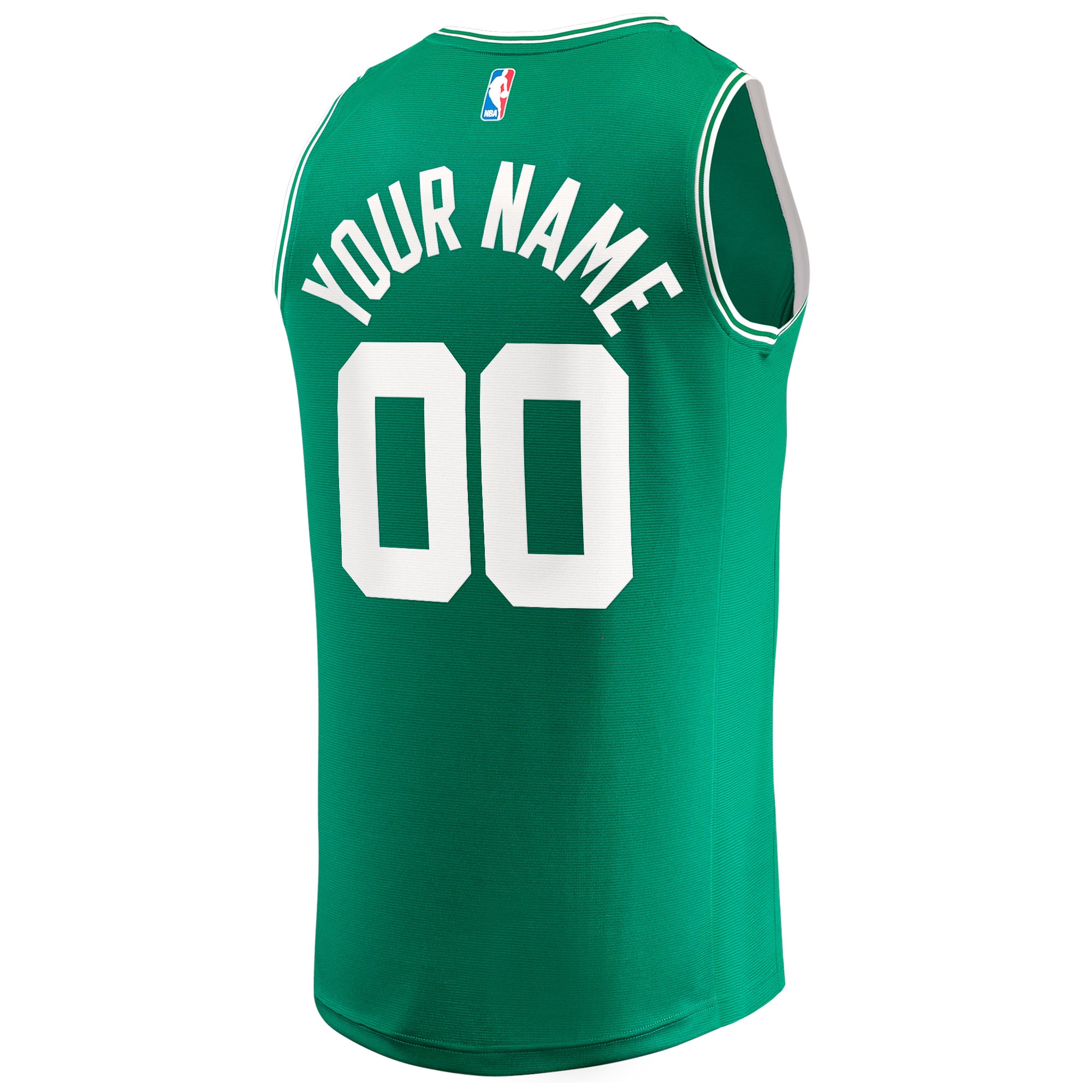 Boston Celtics Fanatics Youth Fast Break Custom Jersey - Green - Icon Edition