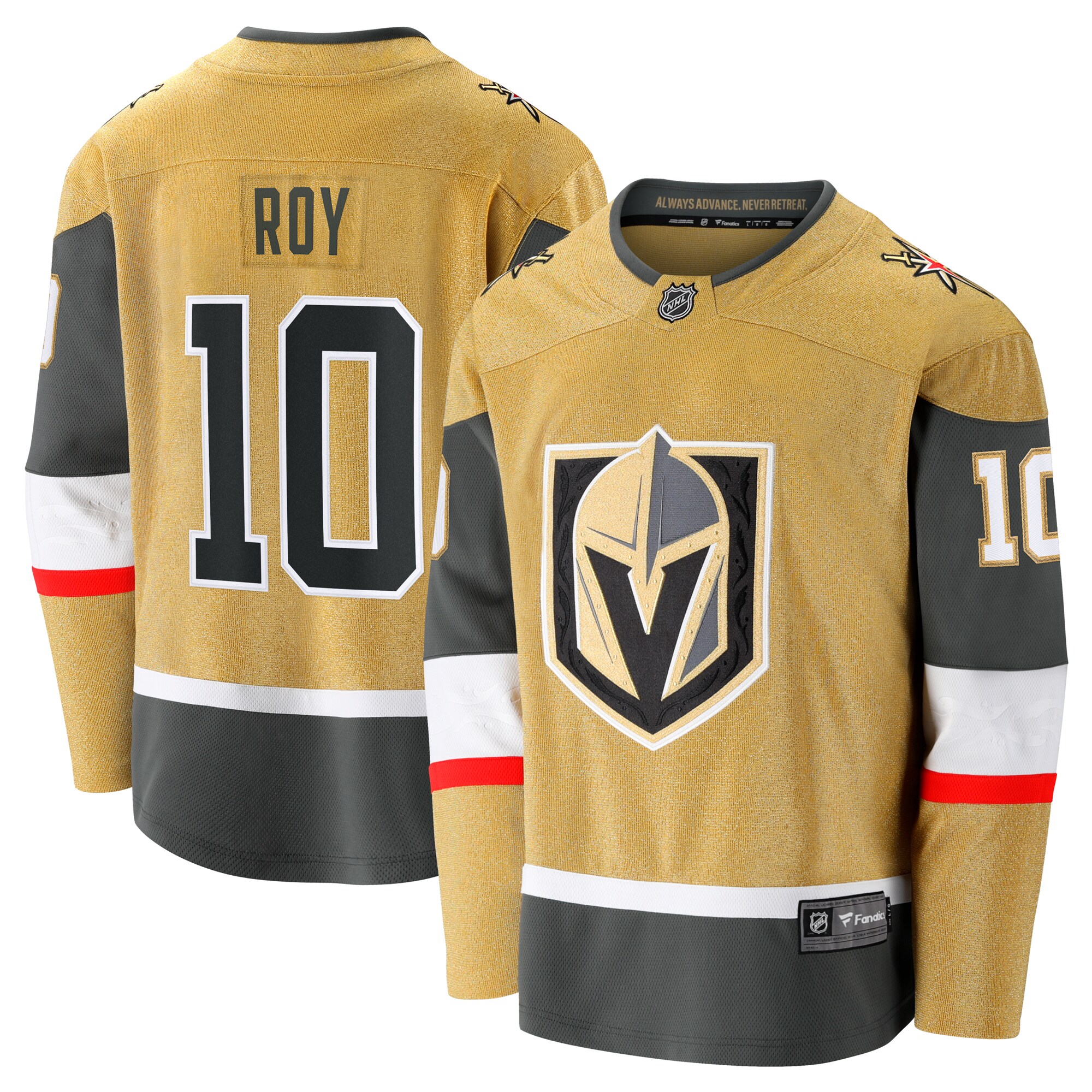 Nicolas Roy Vegas Golden Knights Fanatics Home Breakaway Jersey - Gold