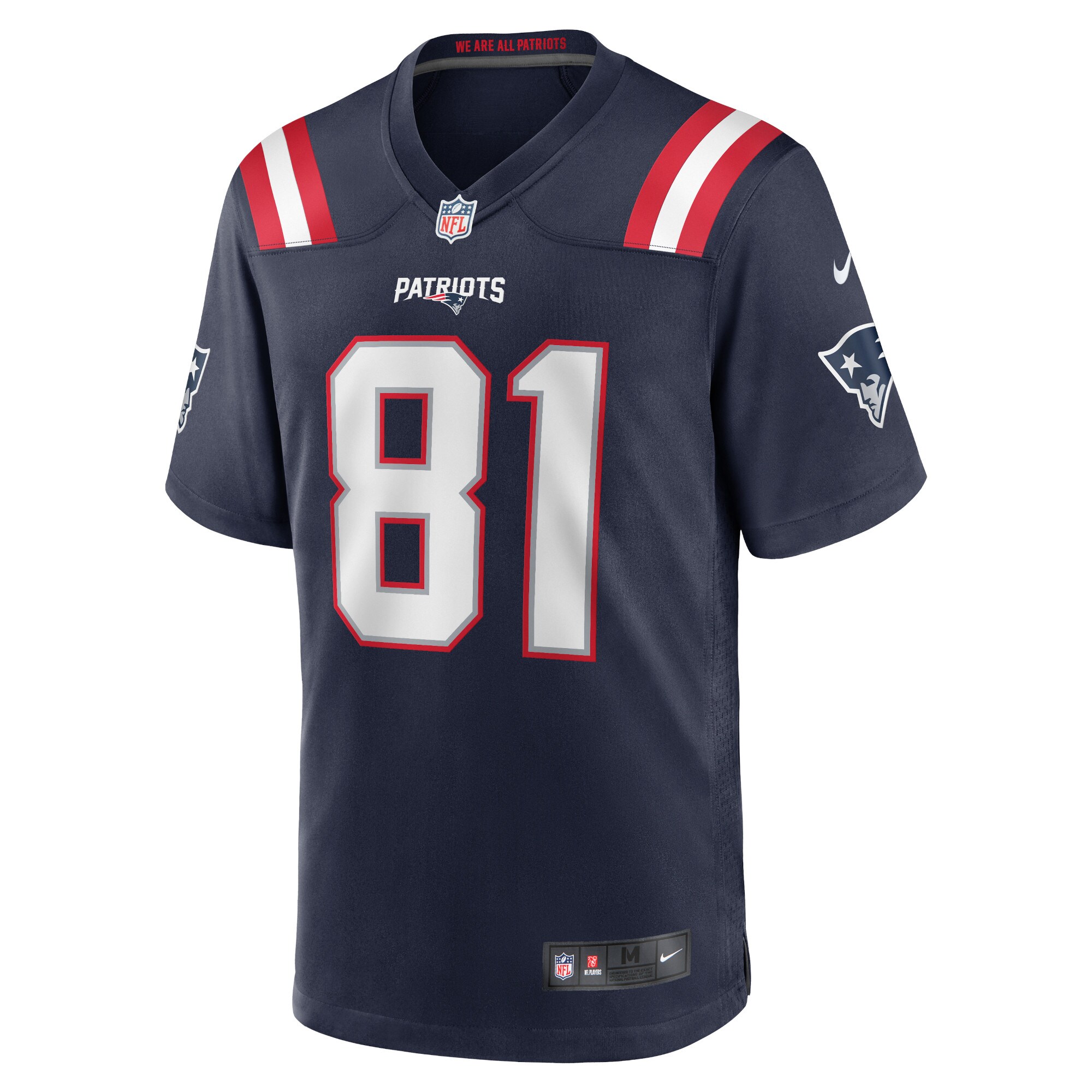 Jonnu Smith New England Patriots  Game Jersey - Navy