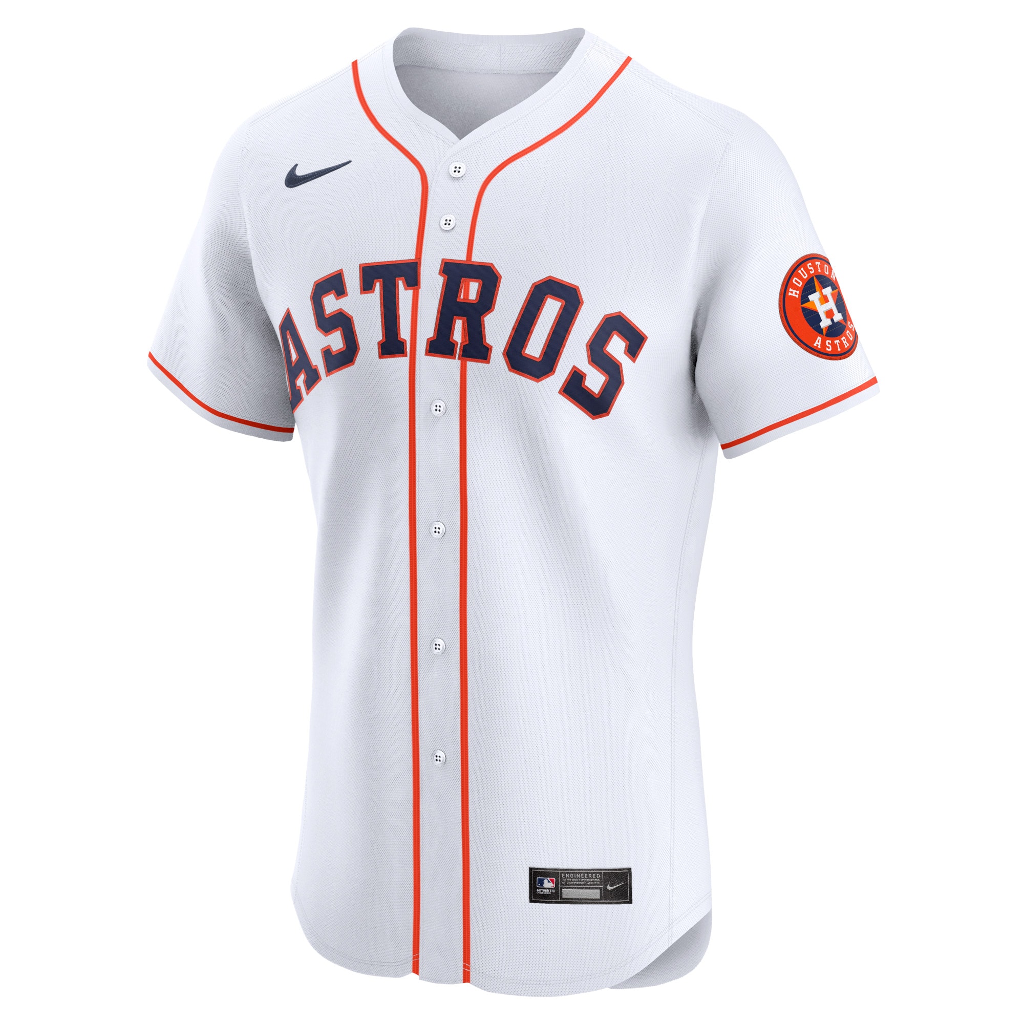 Houston Astros  Home Vapor Premier Elite Patch Jersey - White