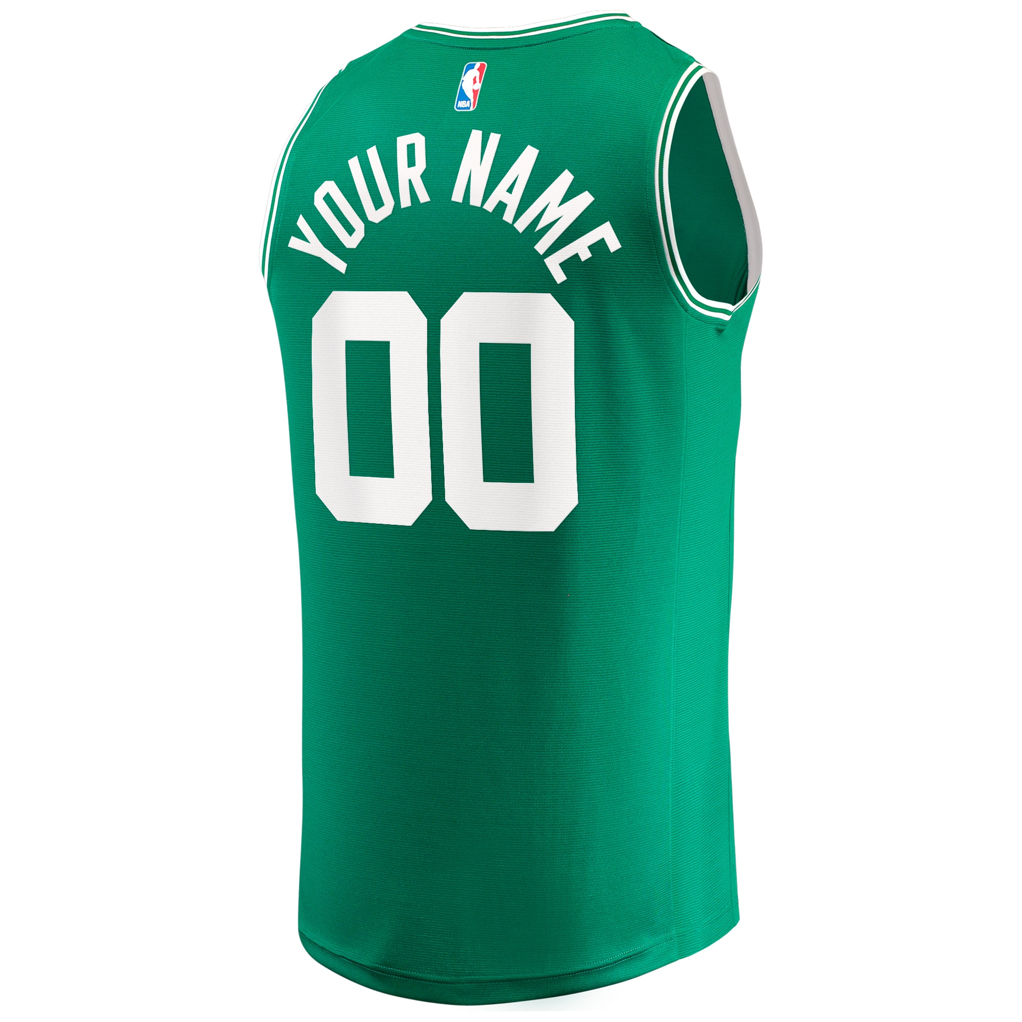 Boston Celtics Fanatics Fast Break Custom Replica Jersey Kelly Green - Icon Edition