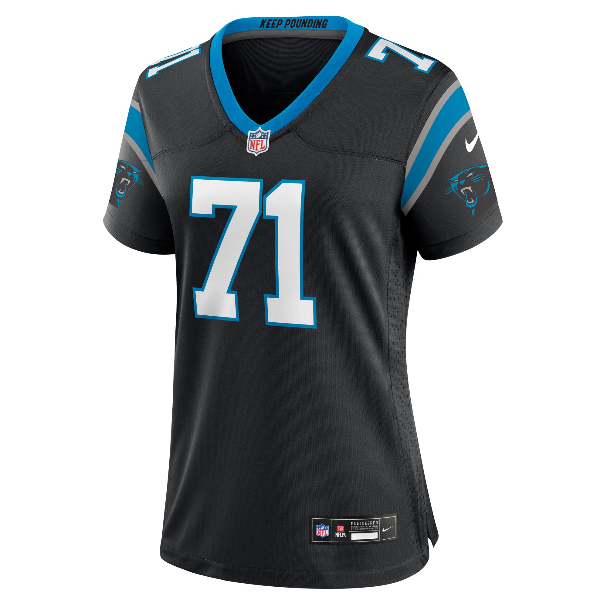 Chris Wormley Carolina Panthers  Women's  Game Jersey -  Black