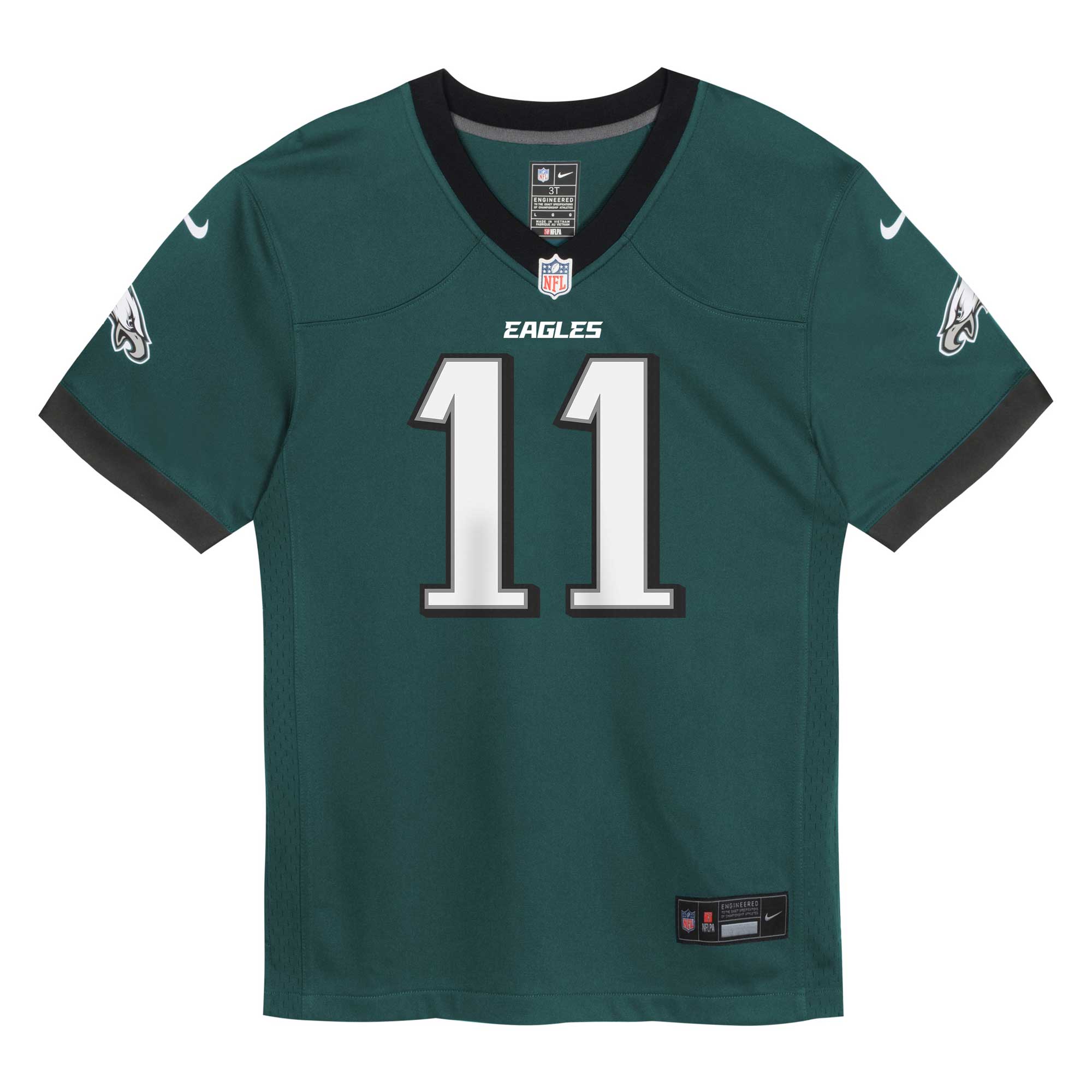 A.J. Brown Philadelphia Eagles  Toddler Game Jersey - Midnight Green