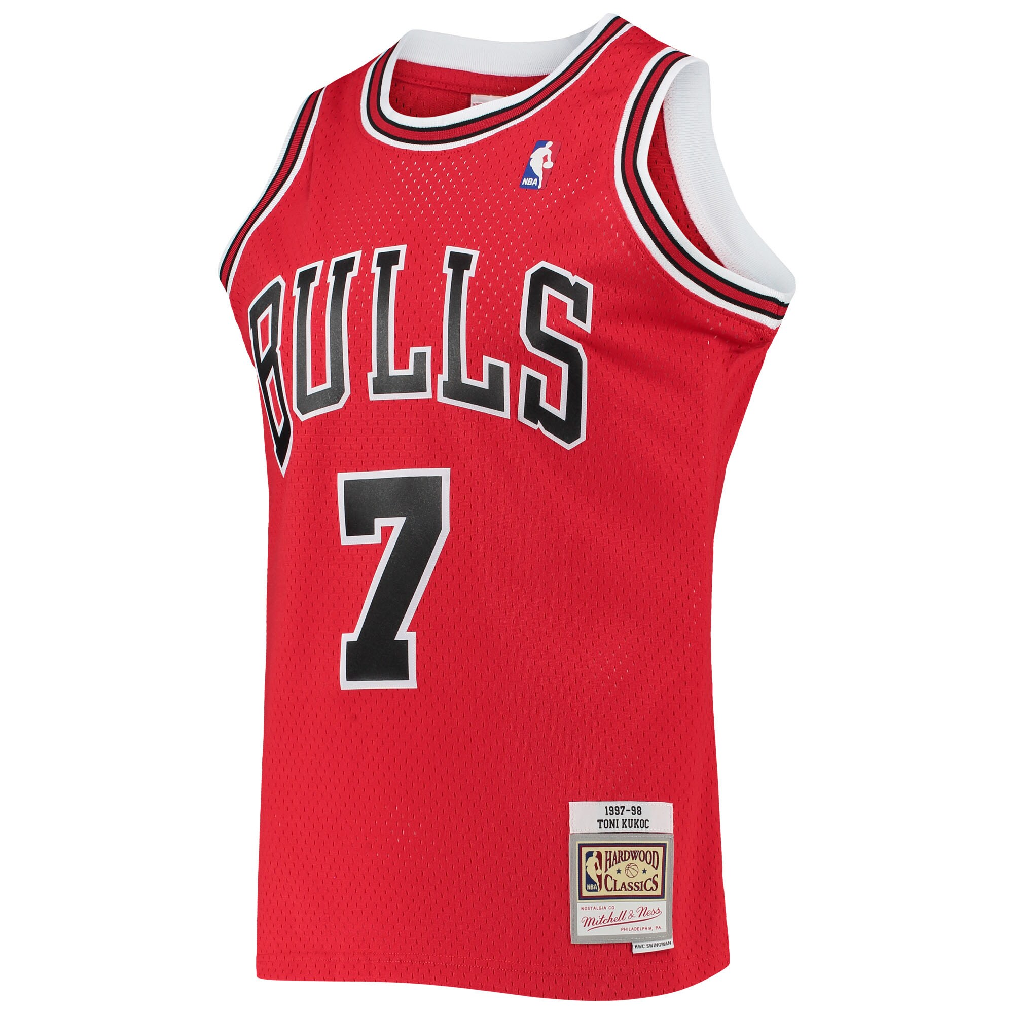 Toni Kukoc Chicago Bulls Mitchell & Ness 1997\/98 Hardwood Classics Swingman Jersey - Red