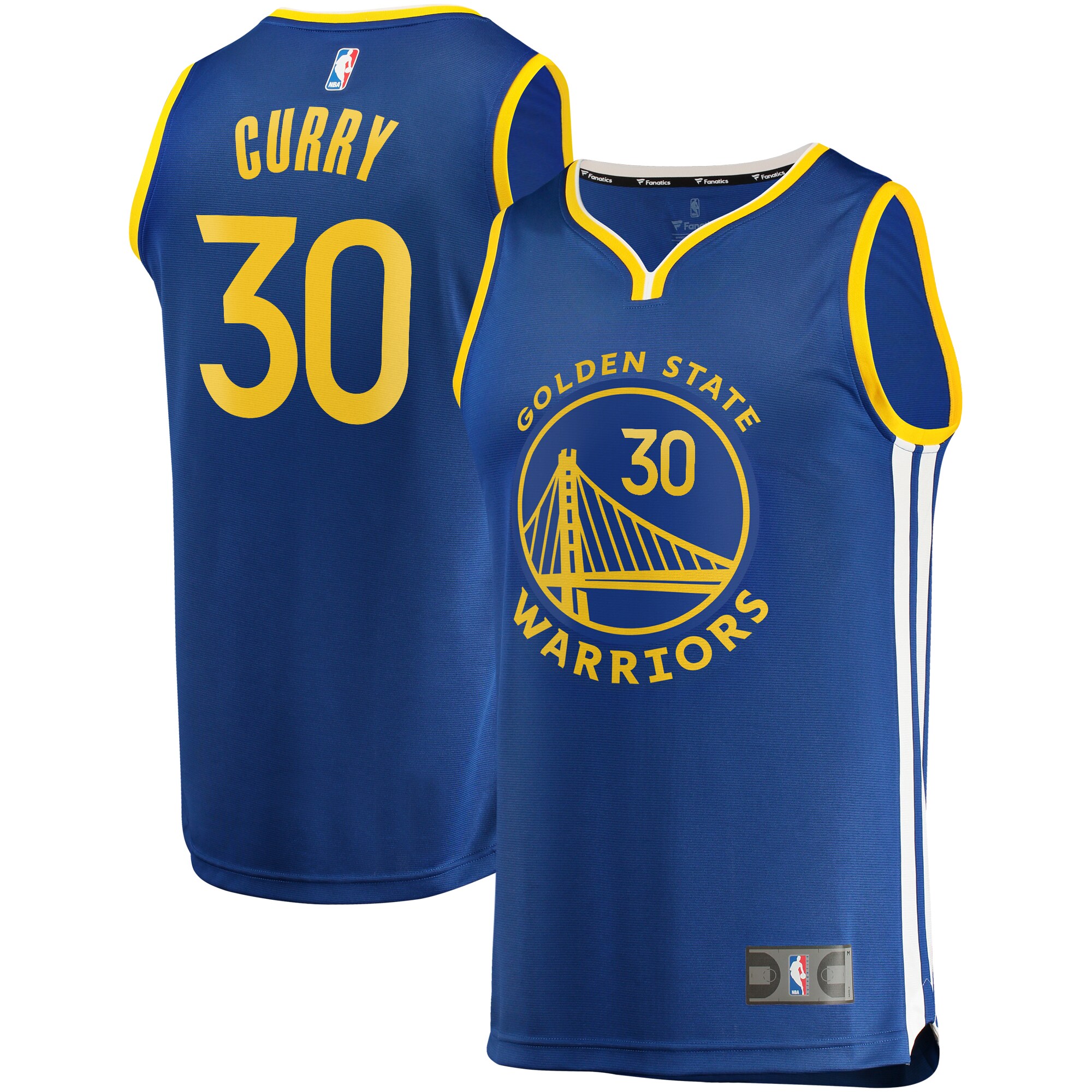 Stephen Curry Golden State Warriors Fanatics Fast Break Replica Player Jersey - Royal - Icon Edition