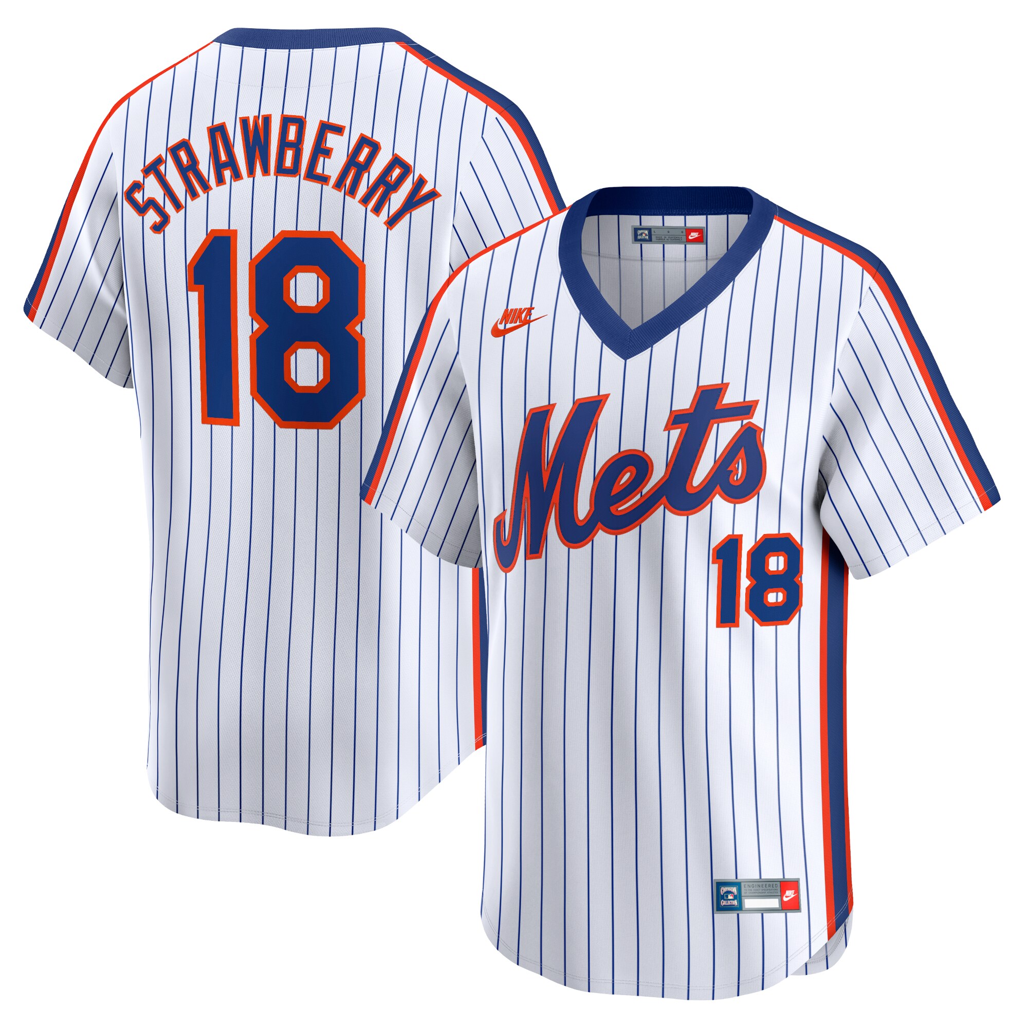 Darryl Strawberry New York Mets  Throwback Cooperstown Limited Jersey - Navy