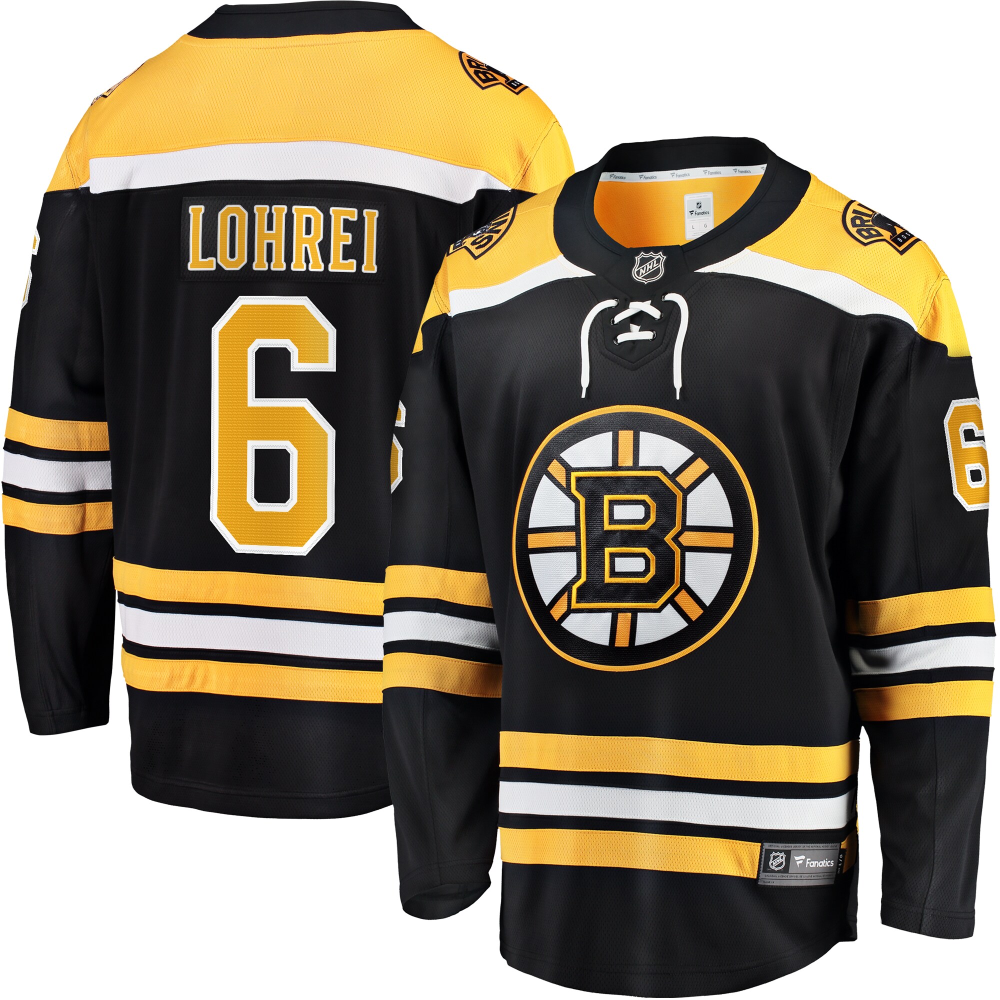 Mason Lohrei Boston Bruins Fanatics Home Premier Breakaway Player Jersey - Black