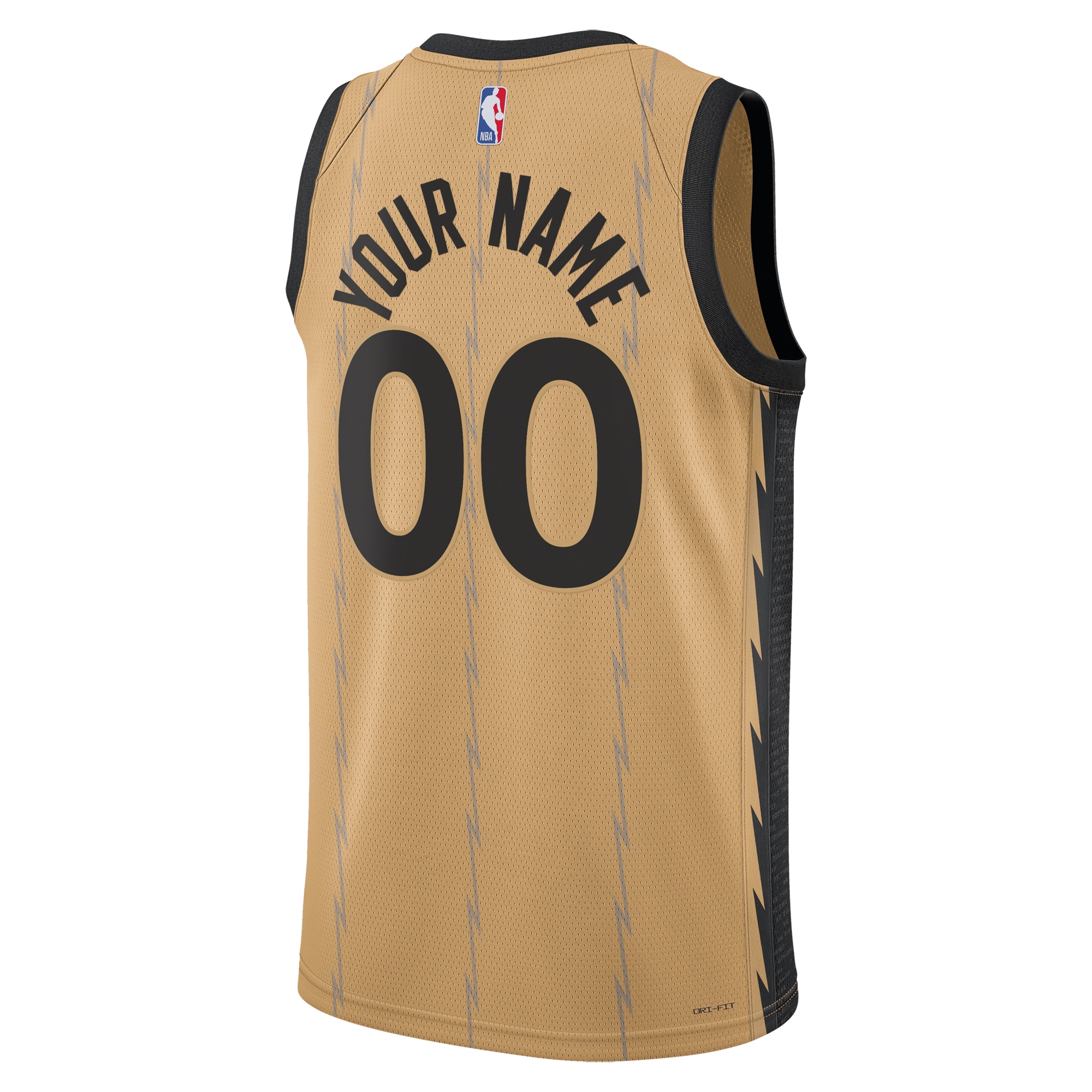 Toronto Raptors  Unisex 2023\/24 Custom Swingman Jersey - Gold - City Edition