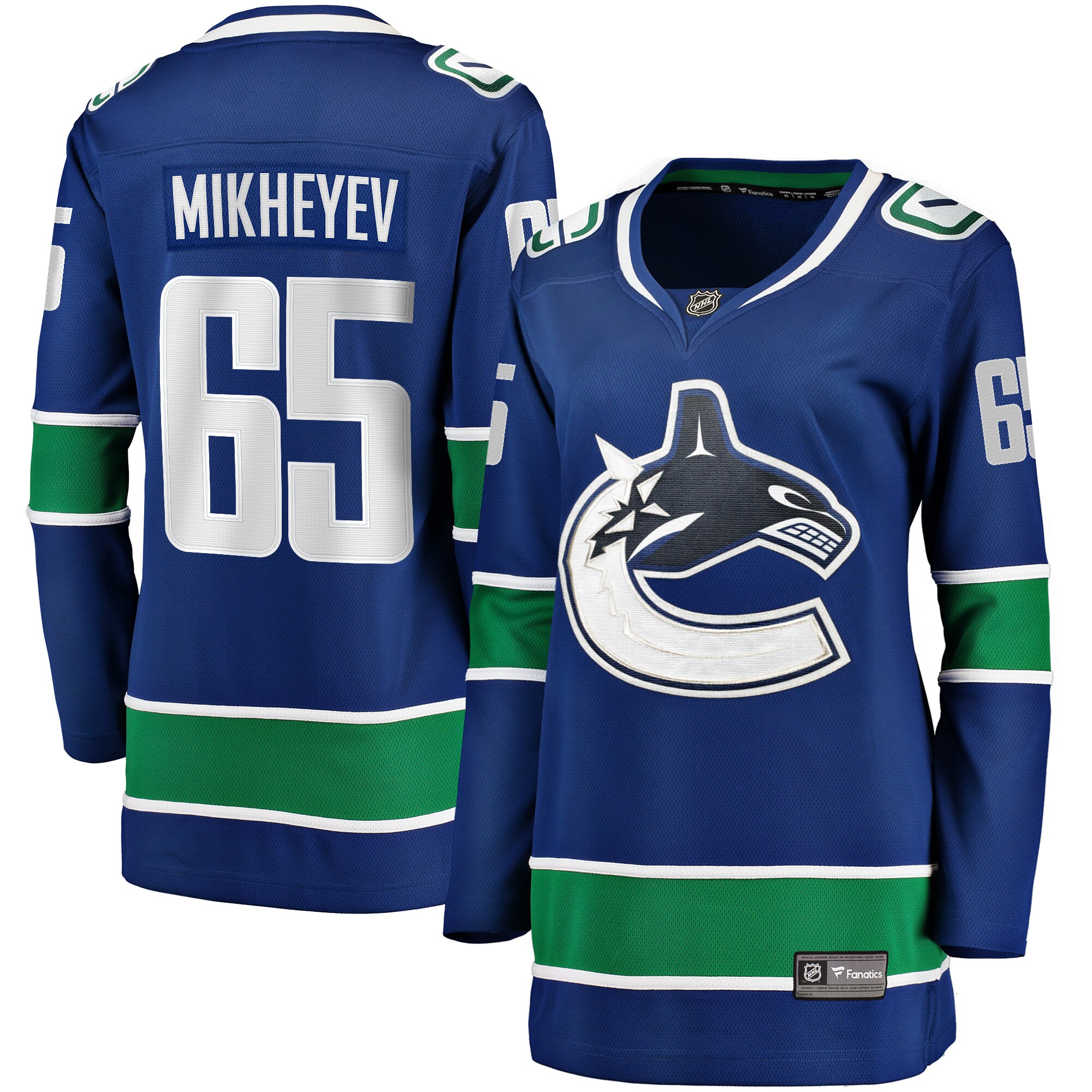 Ilya Mikheyev Vancouver Canucks Fanatics Women's Home Breakaway Player Jersey - Blue