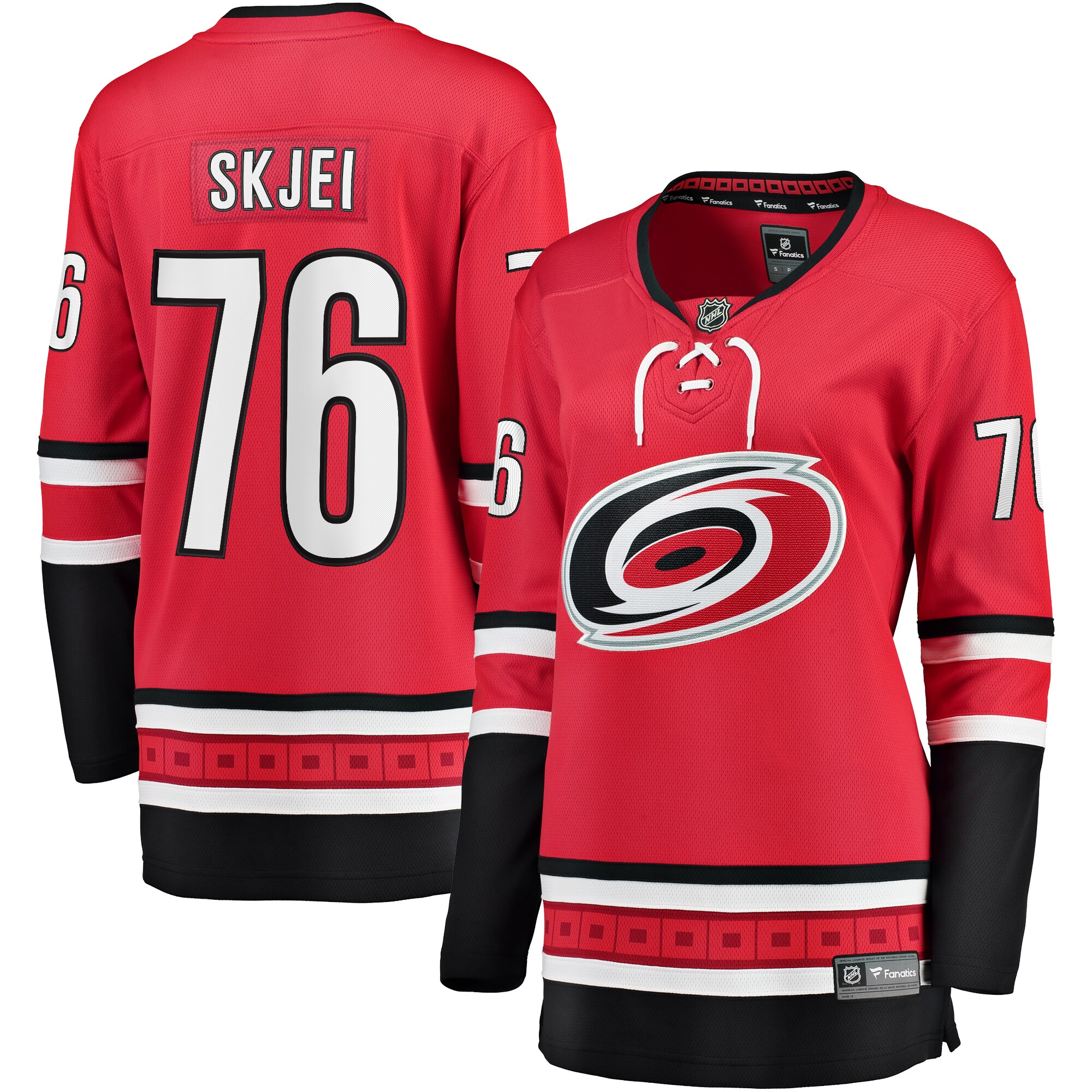 Brady Skjei Carolina Hurricanes Fanatics Women's Alternate Breakaway Player Jersey - Red