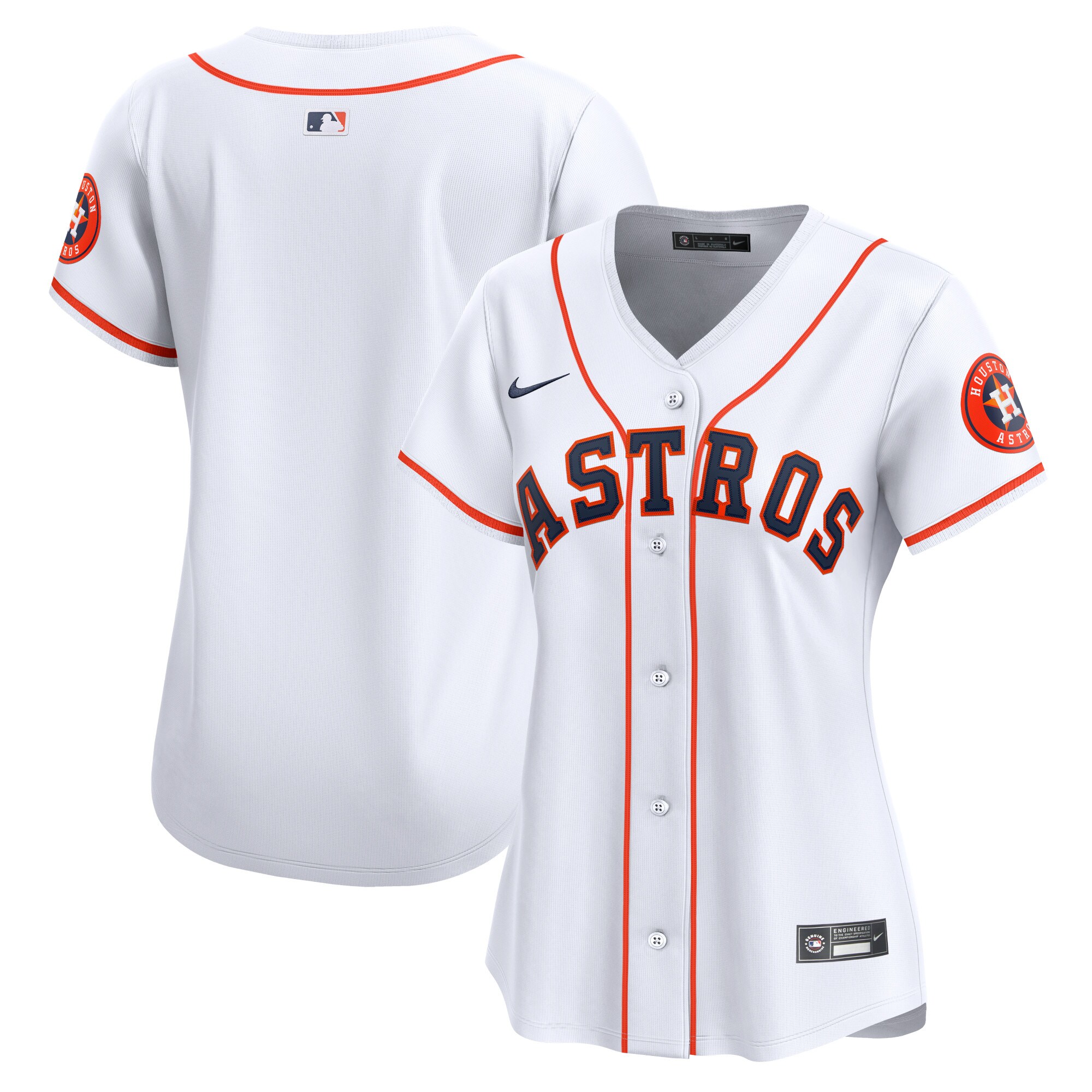 Houston Astros  Women's Home Limited Jersey - White