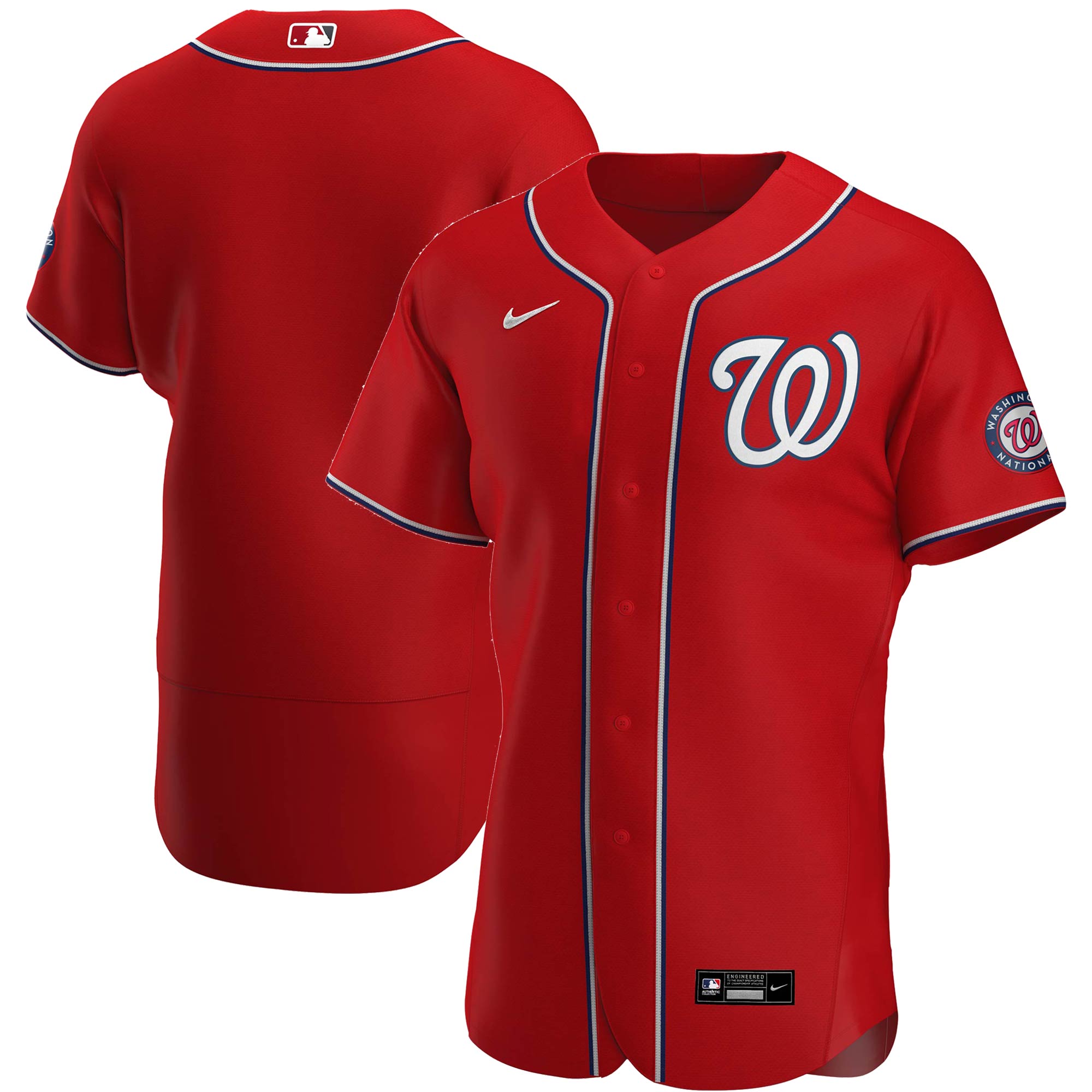 Washington Nationals  Alternate Authentic Team Jersey - Red