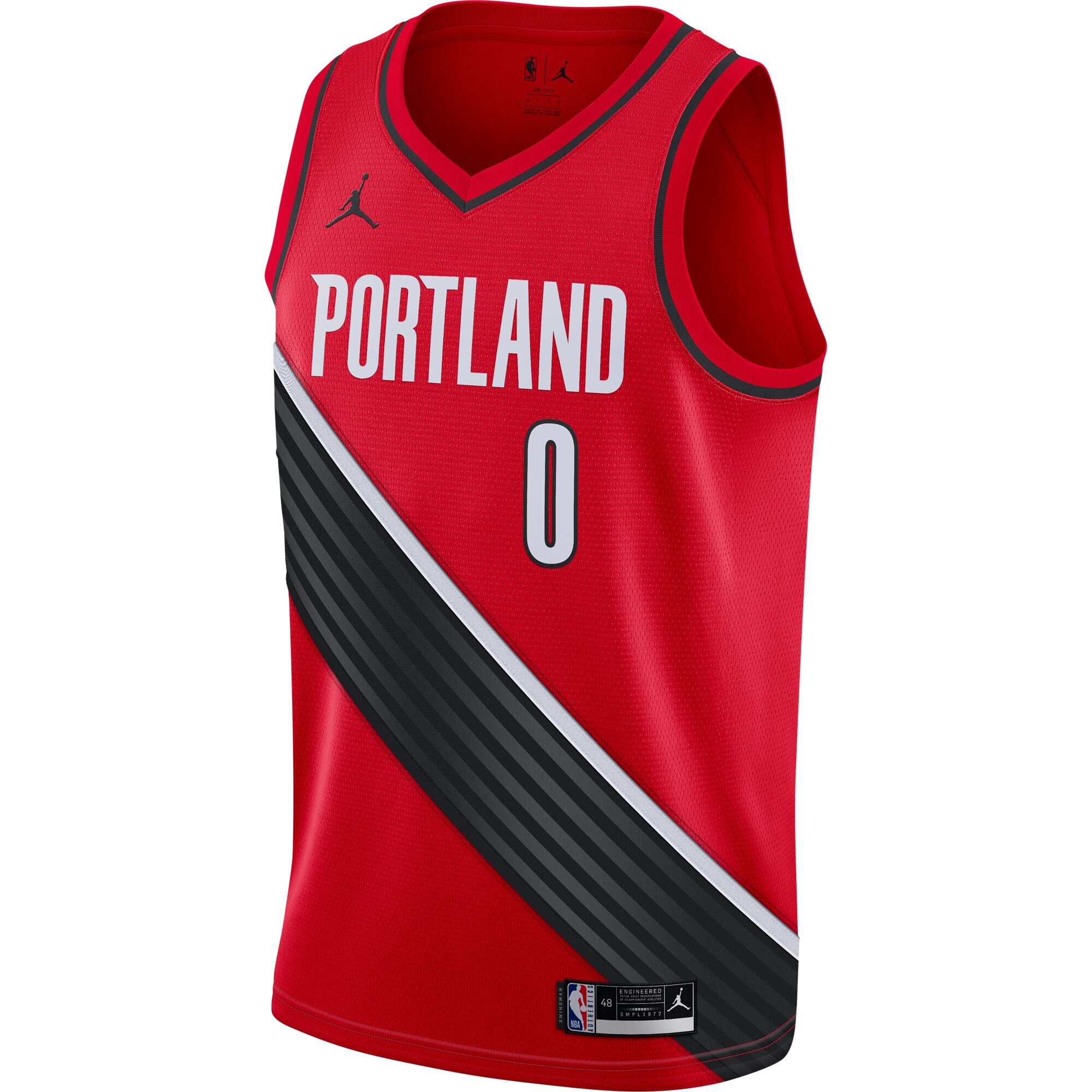 Damian Lillard Portland Trail Blazers Jordan Brand 2020\/21 Swingman Jersey - Statement Edition - Red