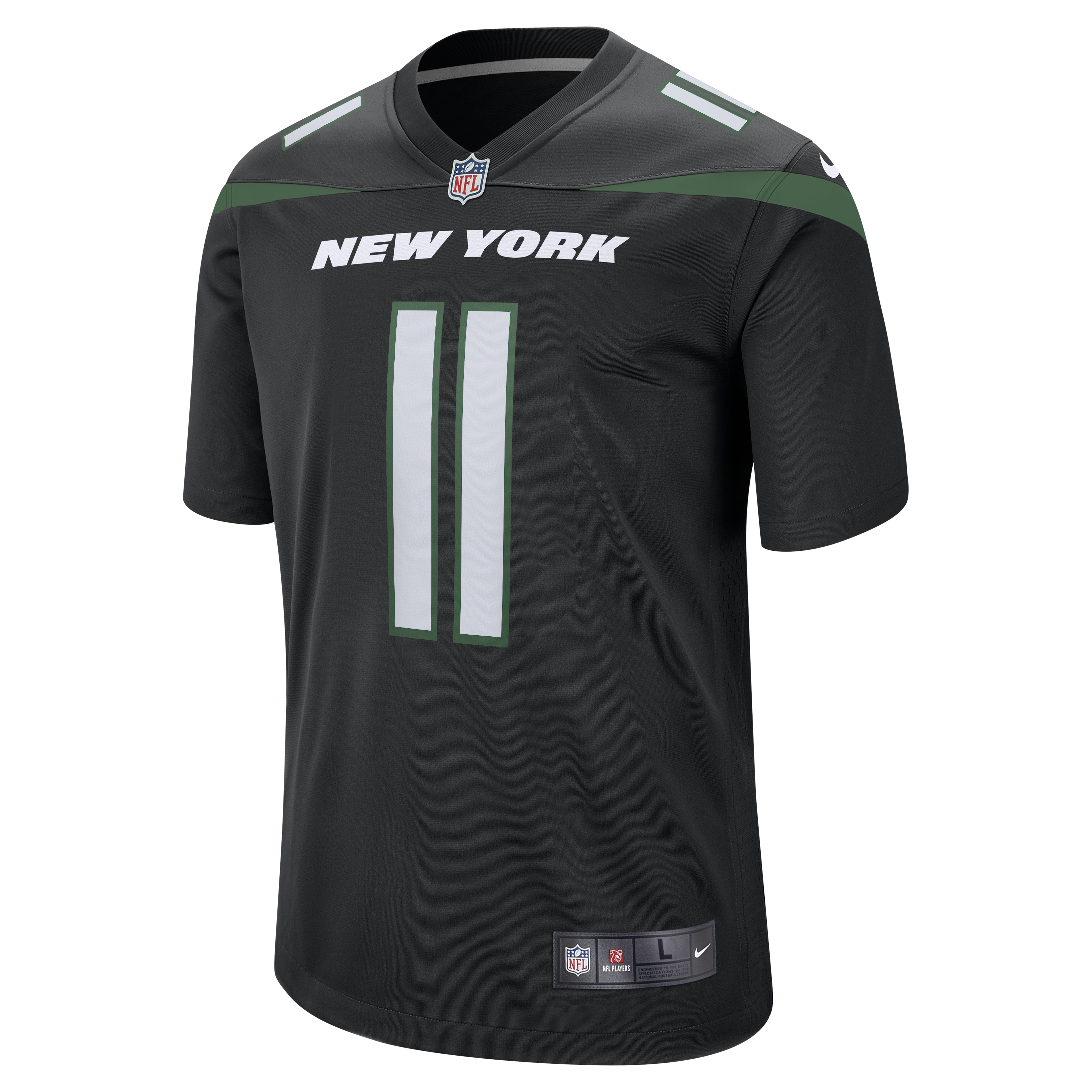 Jermaine Johnson II New York Jets  Alternate Game Jersey - Stealth Black