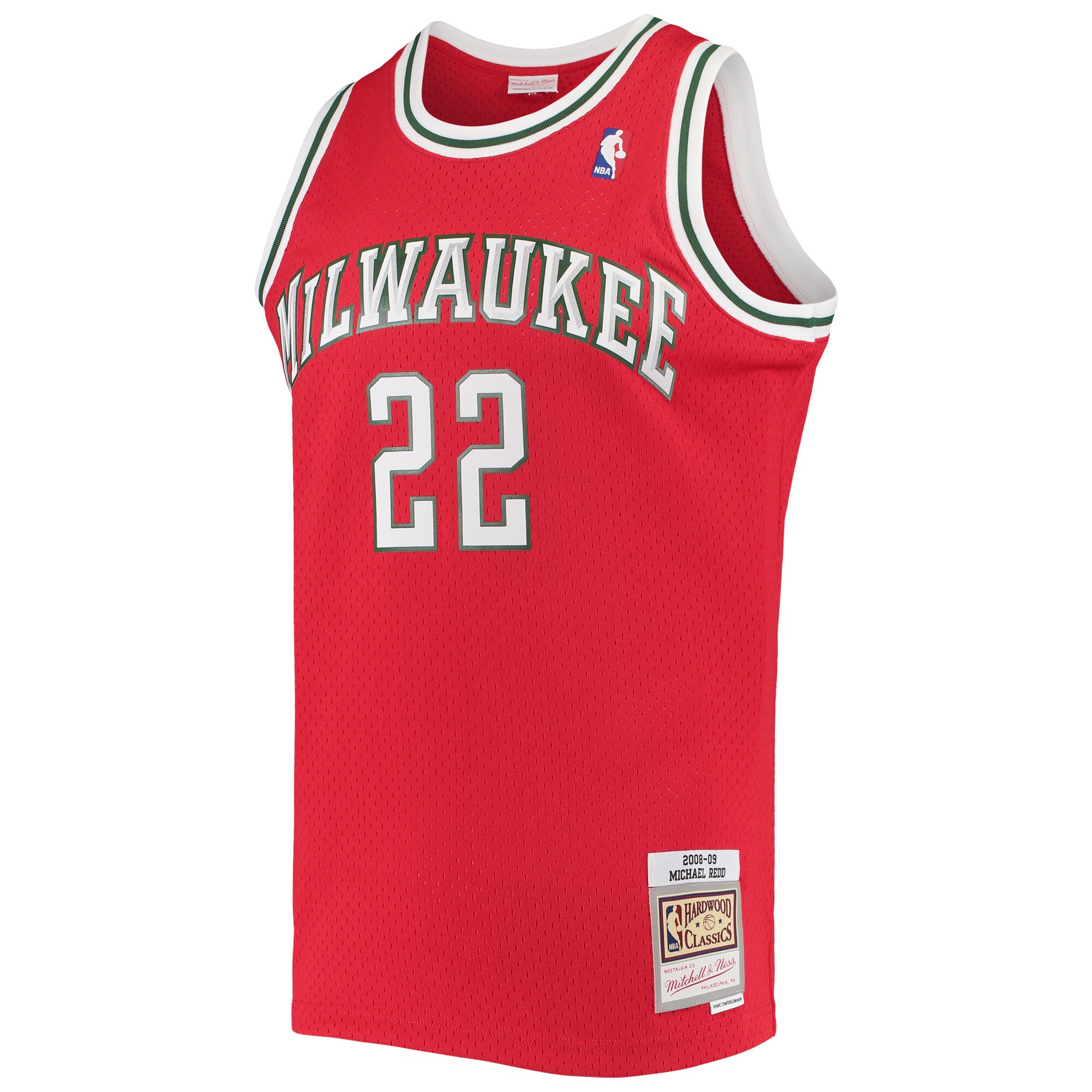 Michael Redd Milwaukee Bucks Mitchell & Ness 2001\/02 Hardwood Classics Swingman Jersey - Red