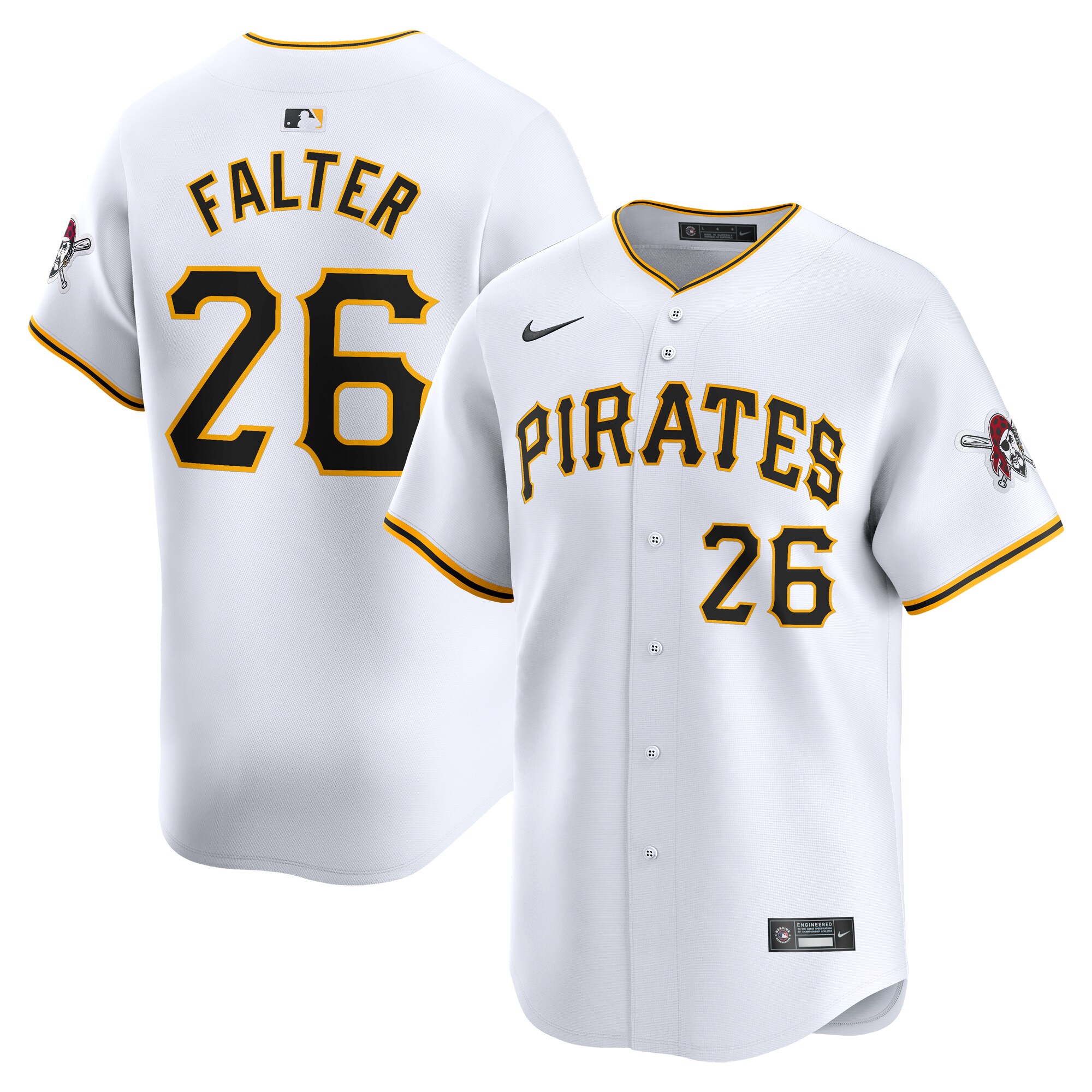 Bailey Falter Pittsburgh Pirates  Home Limited Player Jersey\u00c2\u00a0\u00e2\u20ac\u201c White