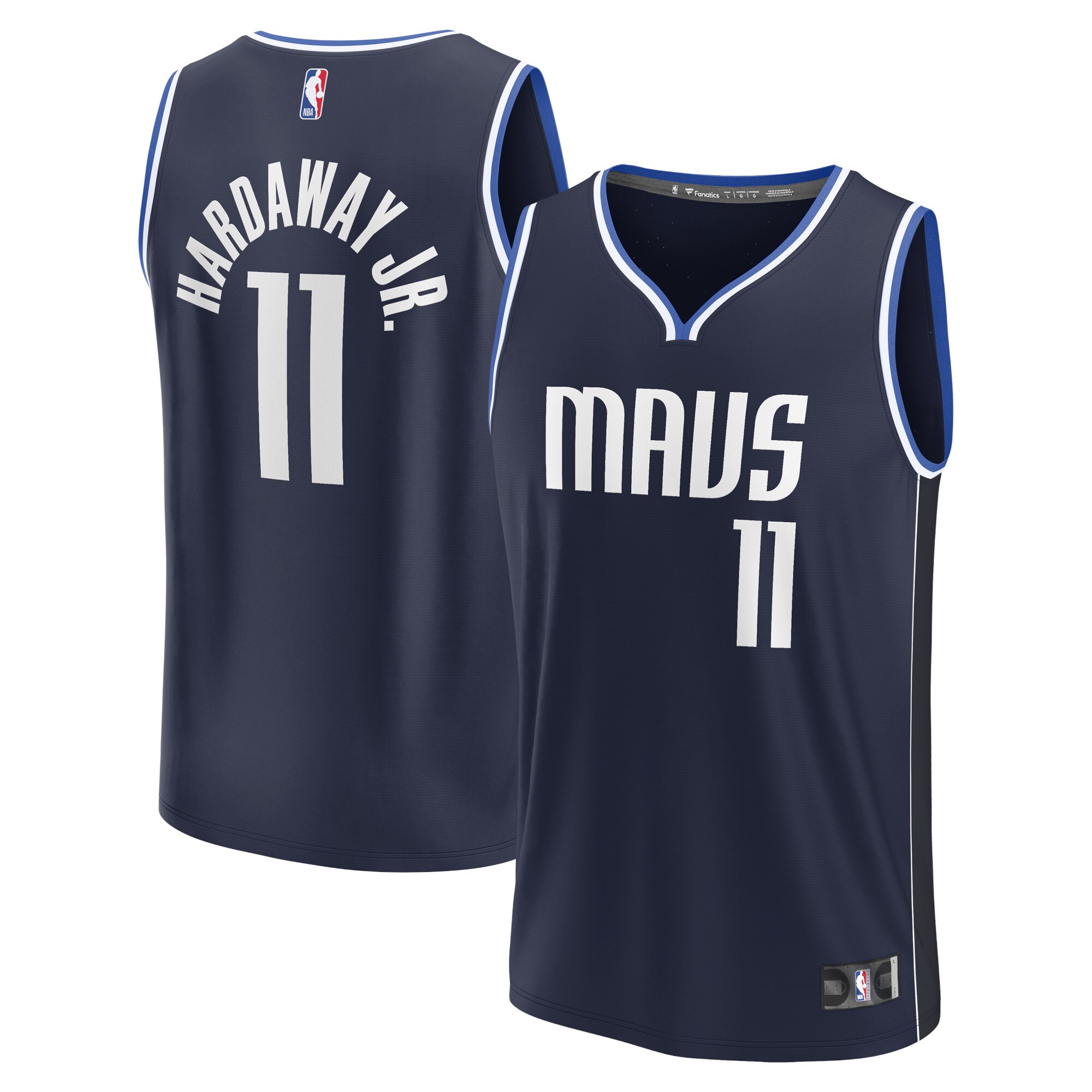 Tim Hardaway Jr. Dallas Mavericks Fanatics Fast Break Replica Player Jersey - Statement Edition - Navy