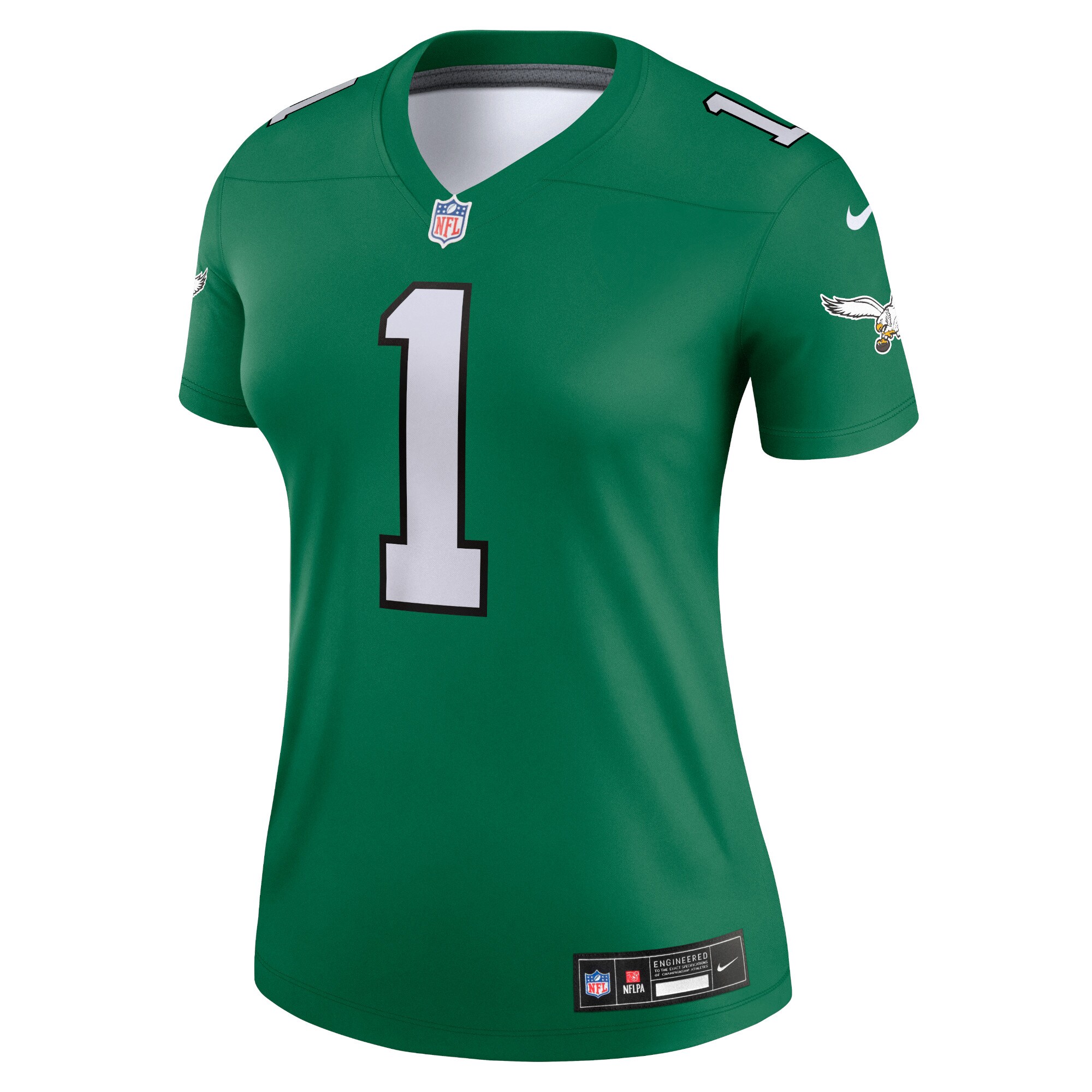 Jalen Hurts Philadelphia Eagles  Women's Alternate Legend Player Jersey - Kelly Green