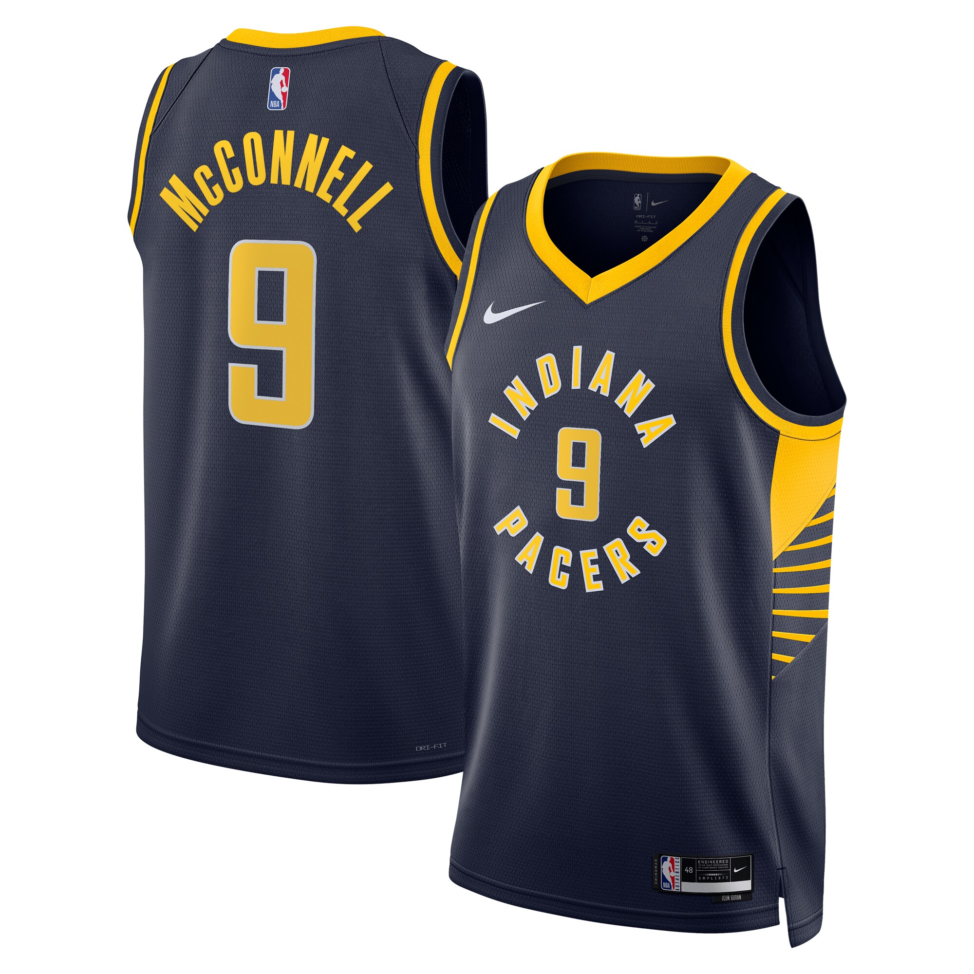 T.J. McConnell Indiana Pacers  Unisex Swingman Replica Jersey - Icon Edition - Navy