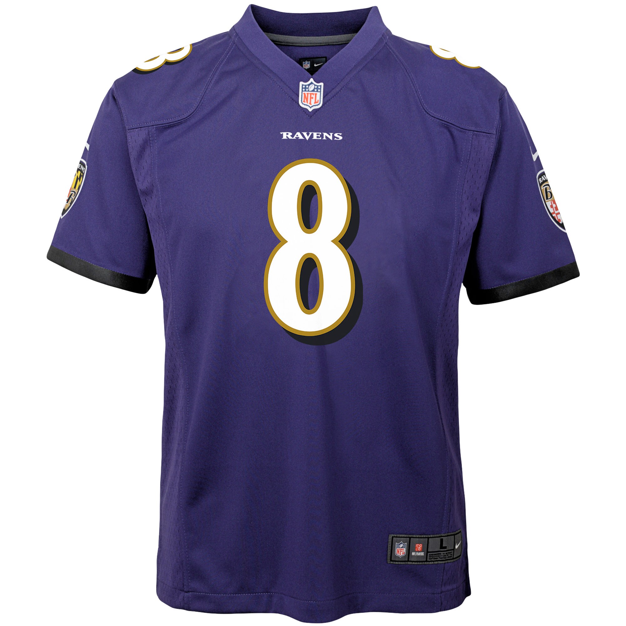 Lamar Jackson Baltimore Ravens  Youth Game Jersey - Purple