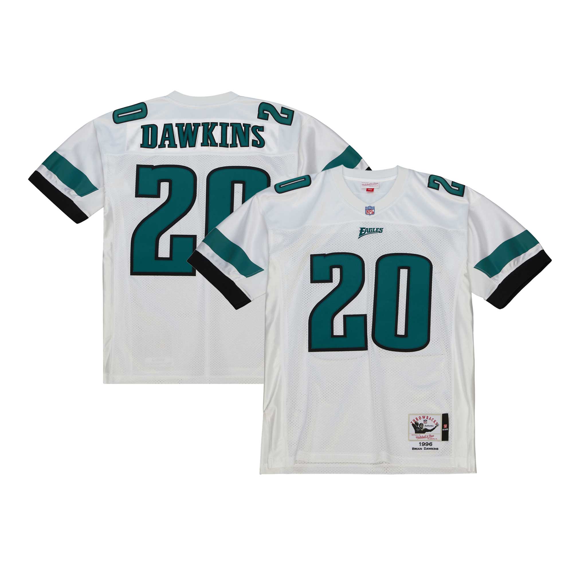 Brian Dawkins Philadelphia Eagles 1996 Mitchell & Ness Authentic Throwback Retired Player Jersey - White