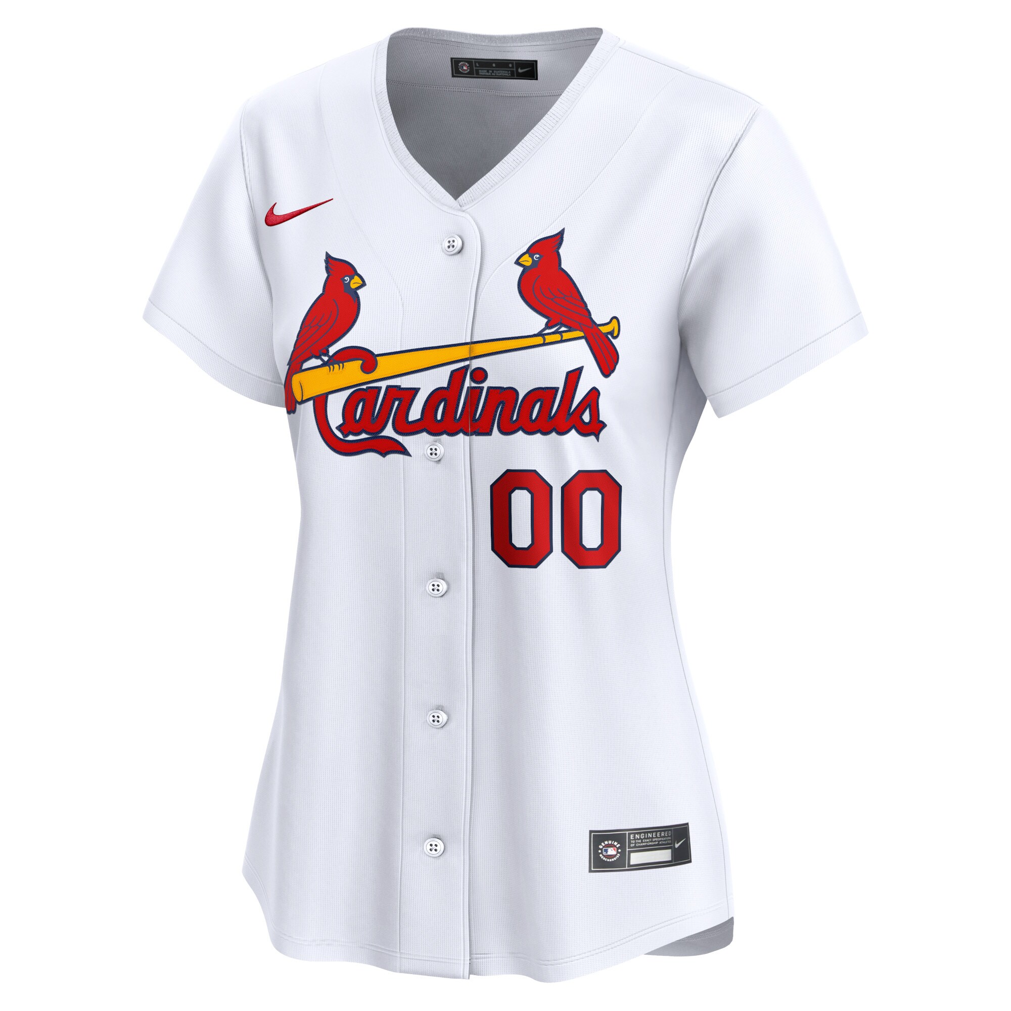 St. Louis Cardinals  Women's Home Limited Custom Jersey - White