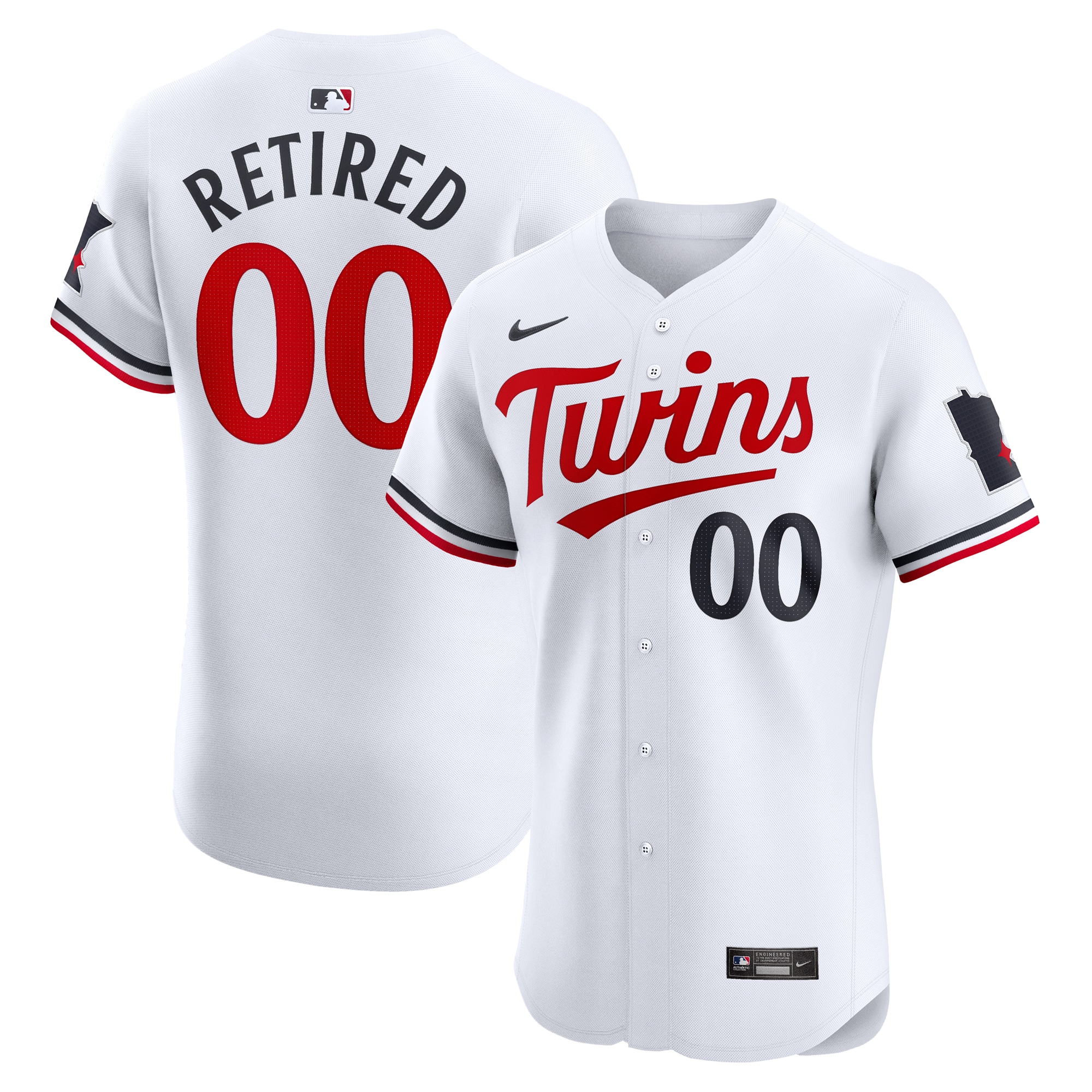 Minnesota Twins  Home Elite Pick-A-Player Retired Roster Jersey - White