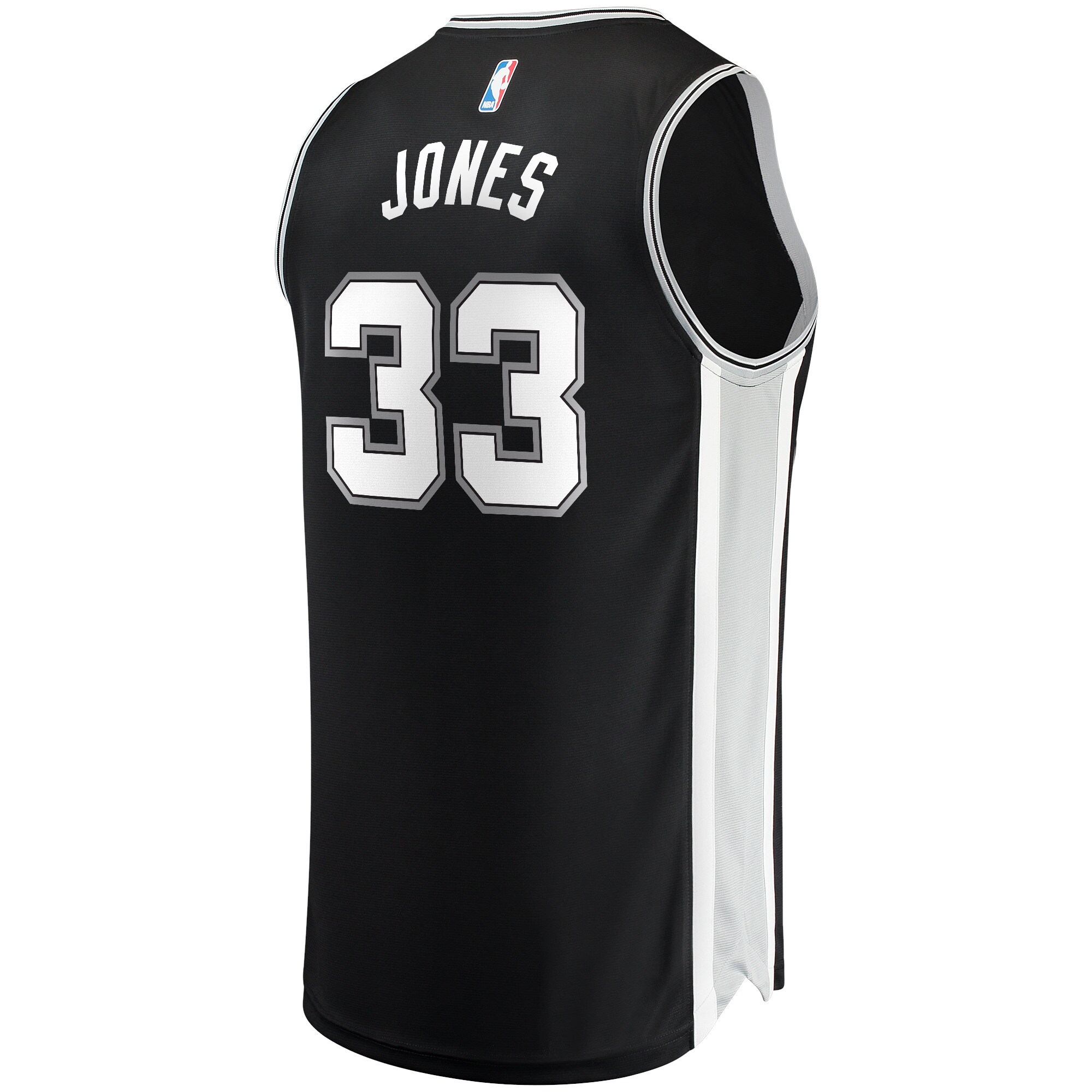 Tre Jones San Antonio Spurs Fanatics Fast Break Replica Jersey - Icon Edition - Black