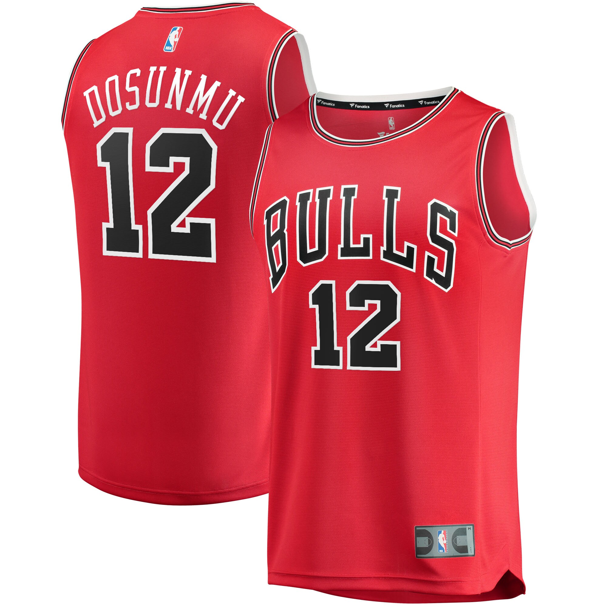Ayo Dosunmu Chicago Bulls Fanatics Fast Break Replica Jersey - Icon Edition - Red