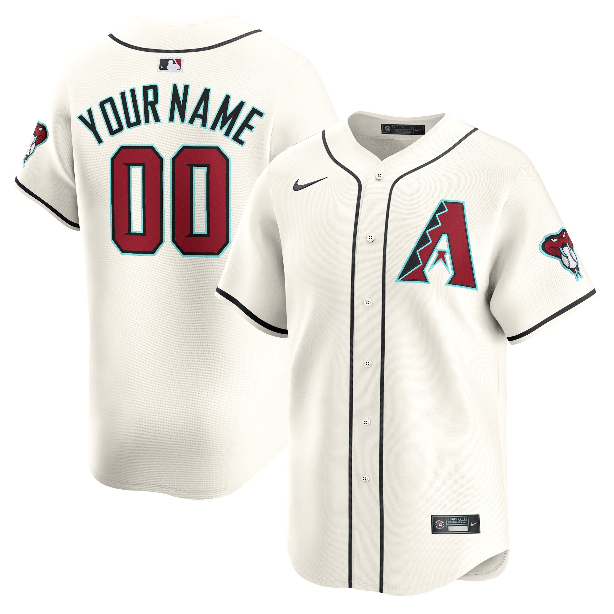 Arizona Diamondbacks  Youth Home Limited Custom Jersey - White