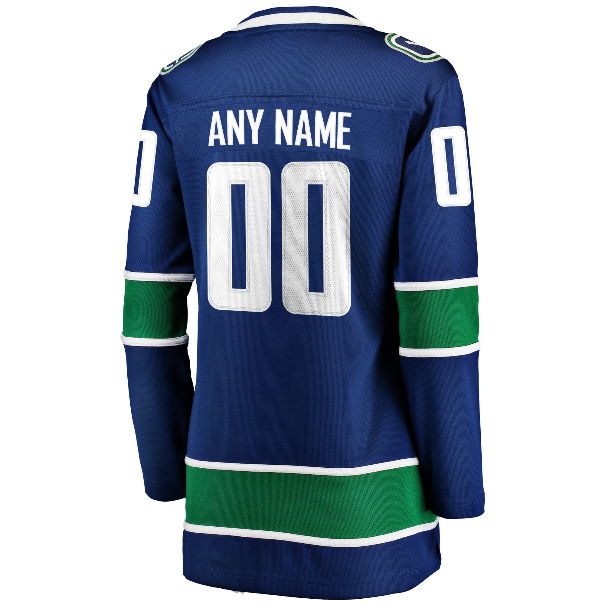 Vancouver Canucks Fanatics Women's Home Breakaway Custom Jersey - Blue