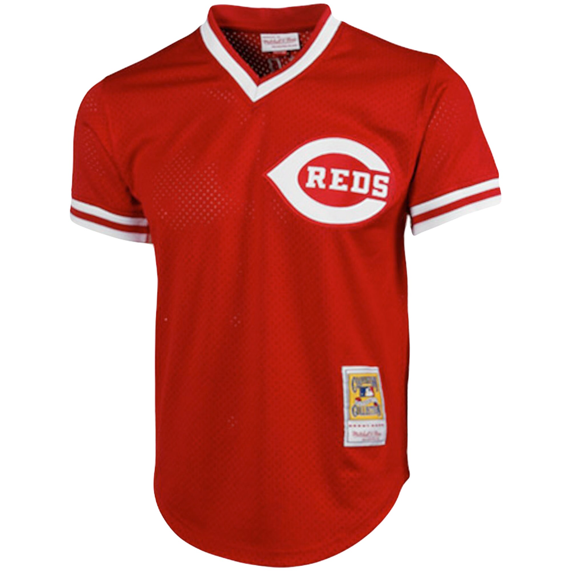 Johnny Bench Cincinnati Reds Mitchell & Ness Cooperstown Collection Big & Tall Mesh Batting Practice Jersey - Red