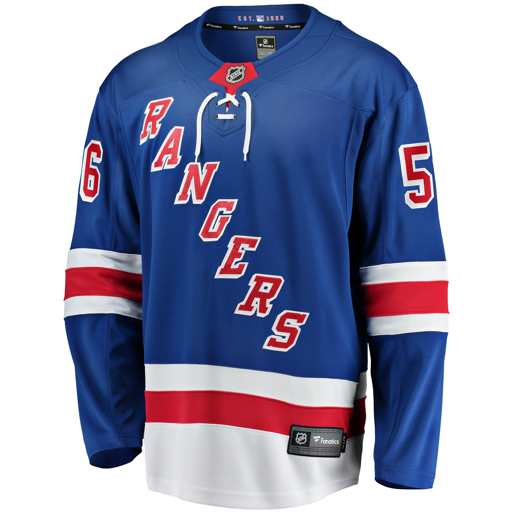 Erik Gustafsson New York Rangers Fanatics Home Breakaway Jersey - Blue