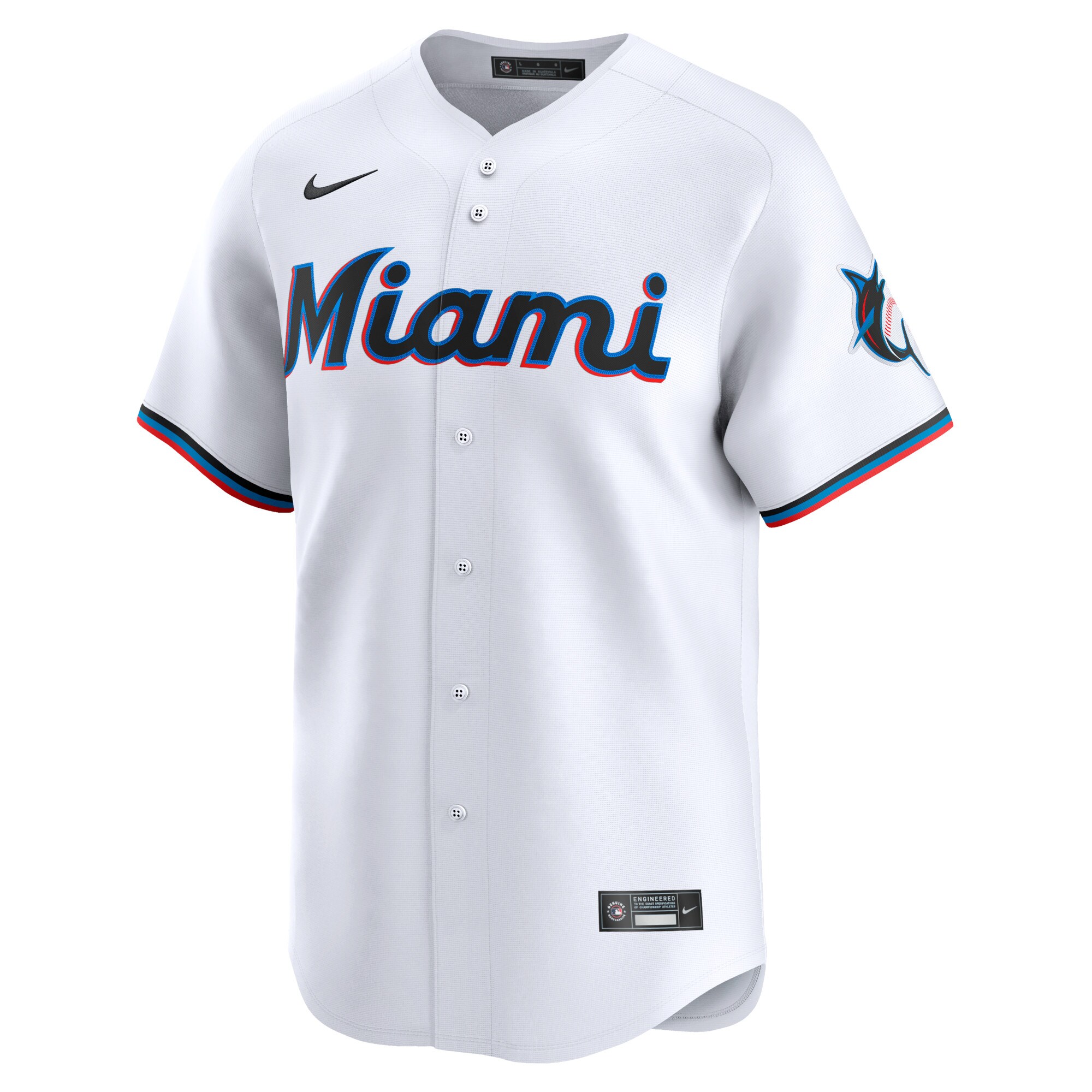 Miami Marlins  Youth Home Limited Jersey - White