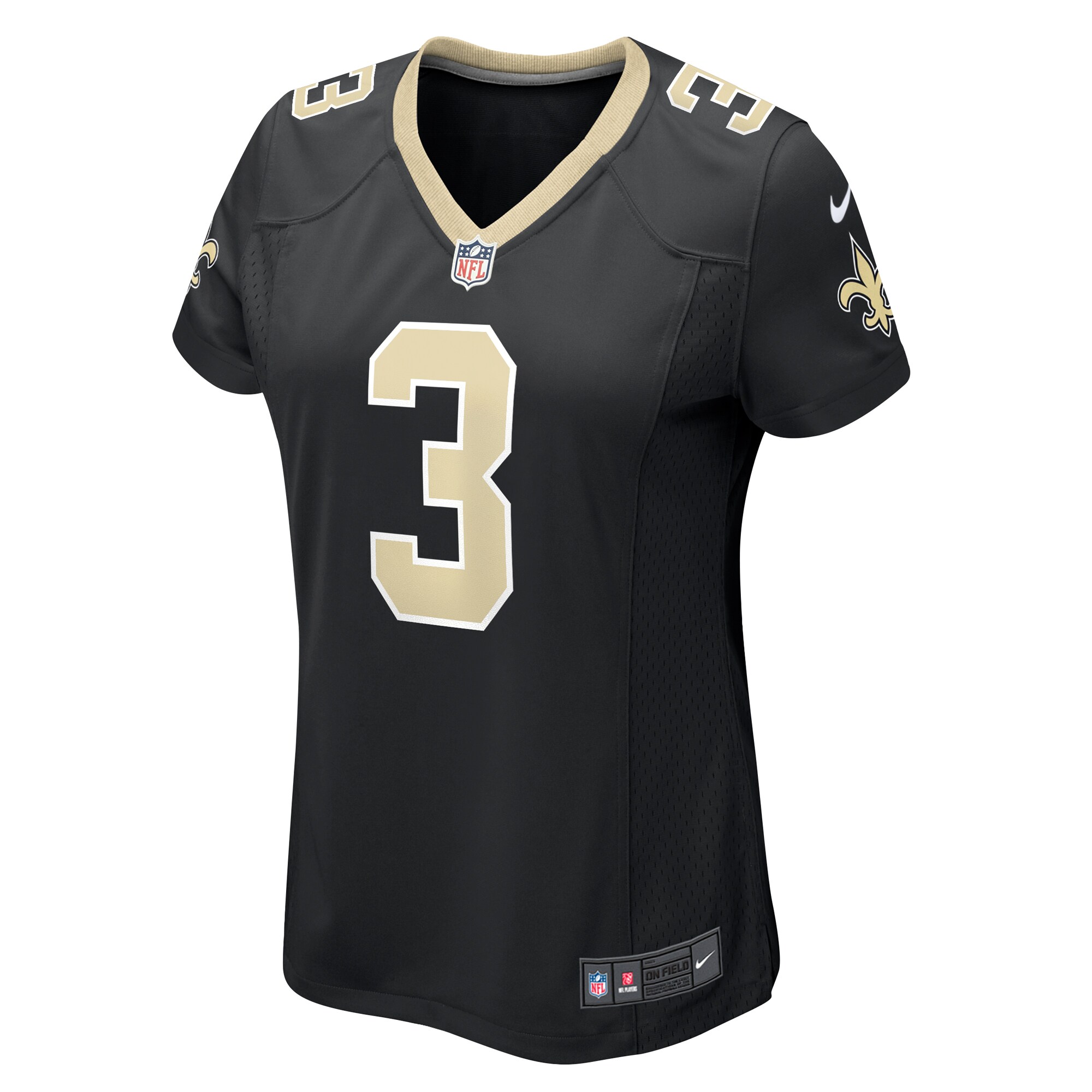 Jake Haener New Orleans Saints  Women's Team Game Jersey -  Black