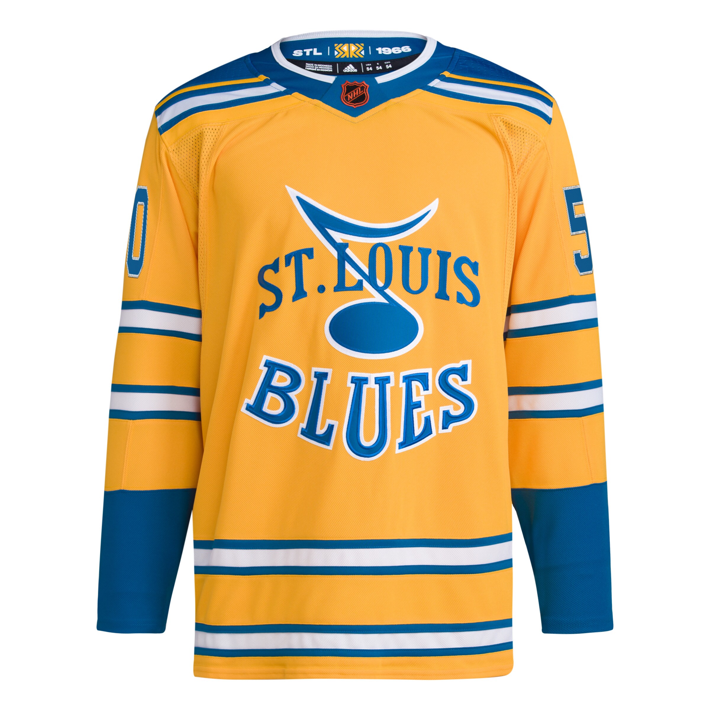 Jordan Binnington St. Louis Blues adidas Reverse Retro 2.0 Authentic Player Jersey - Gold