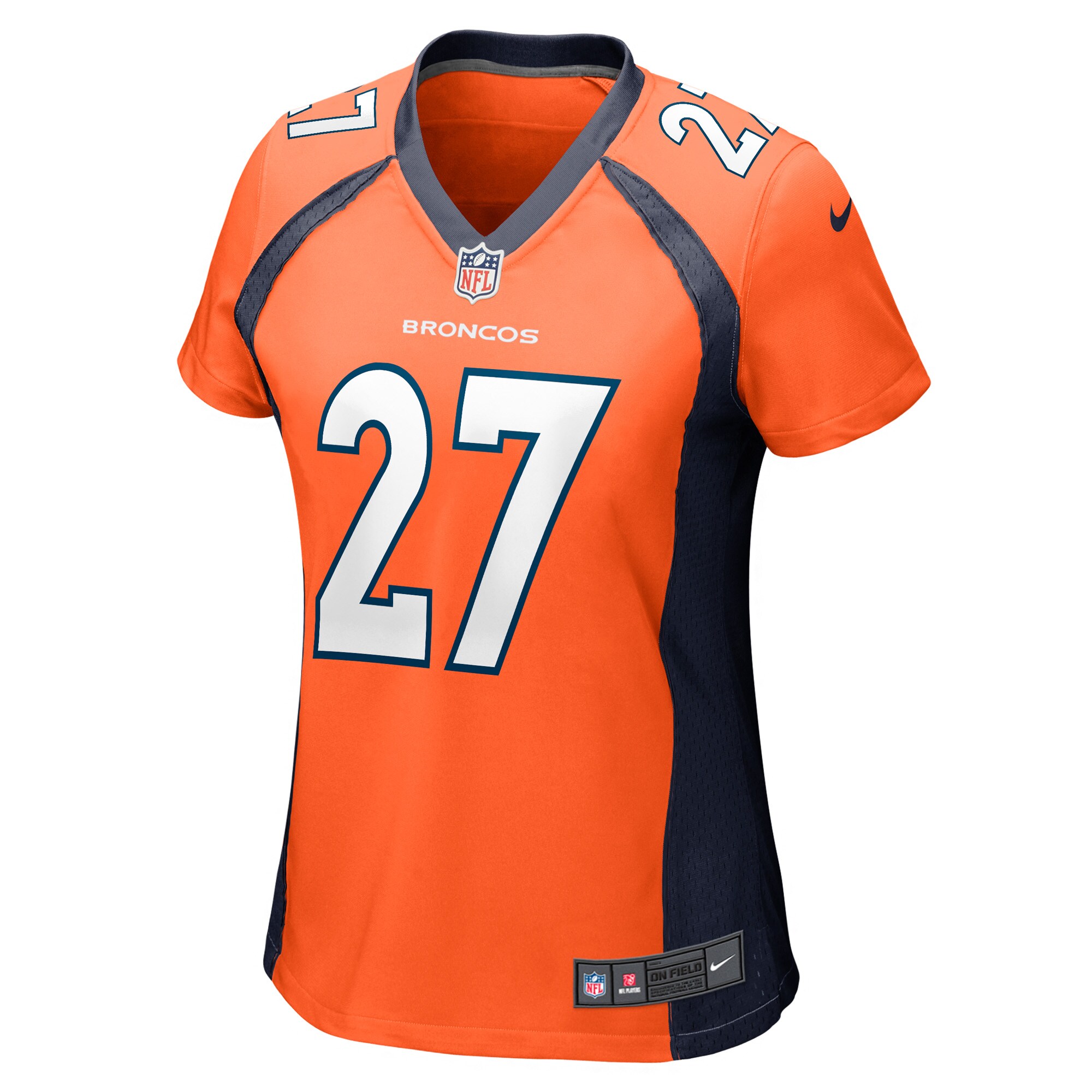 Damarri Mathis Denver Broncos  Women's Game Player Jersey - Orange