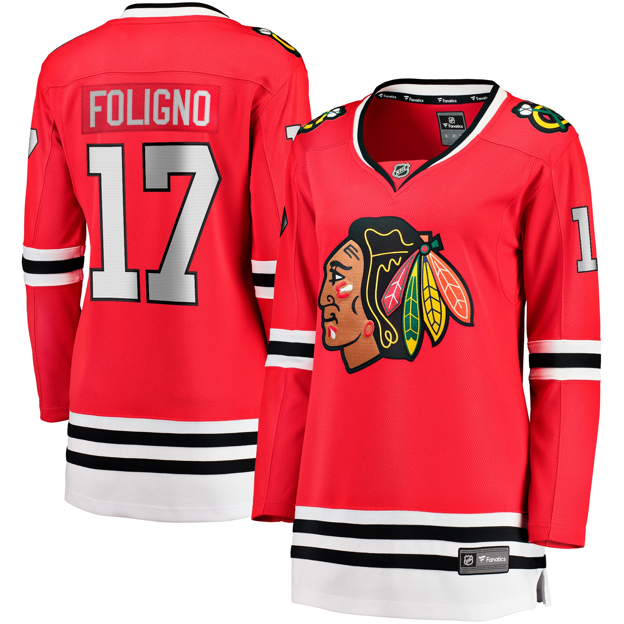 Nick Foligno Chicago Blackhawks Fanatics Women's Home Breakaway Player Jersey - Red