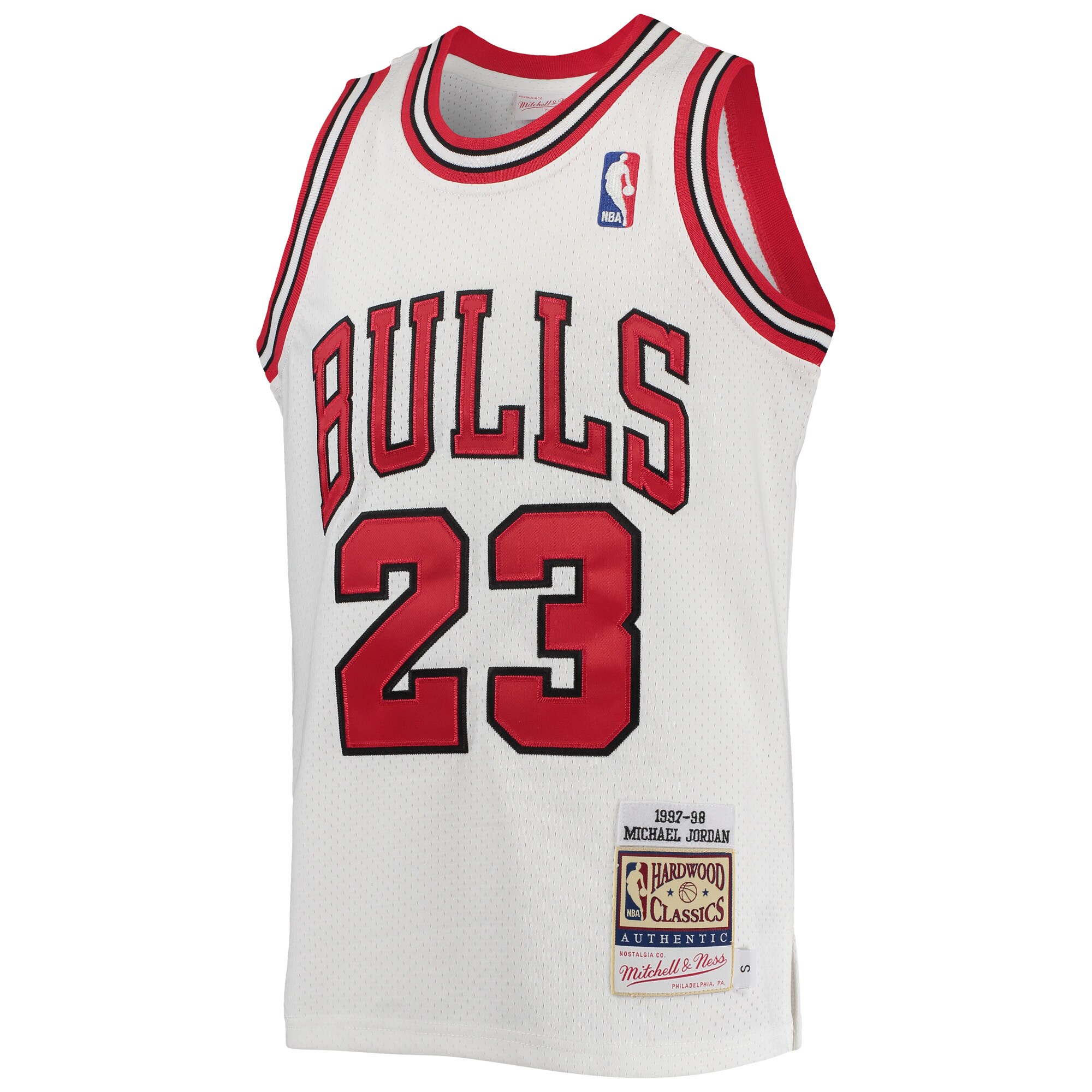 Michael Jordan Chicago Bulls Mitchell & Ness Youth 1997\/98 Hardwood Classics Authentic Jersey - White