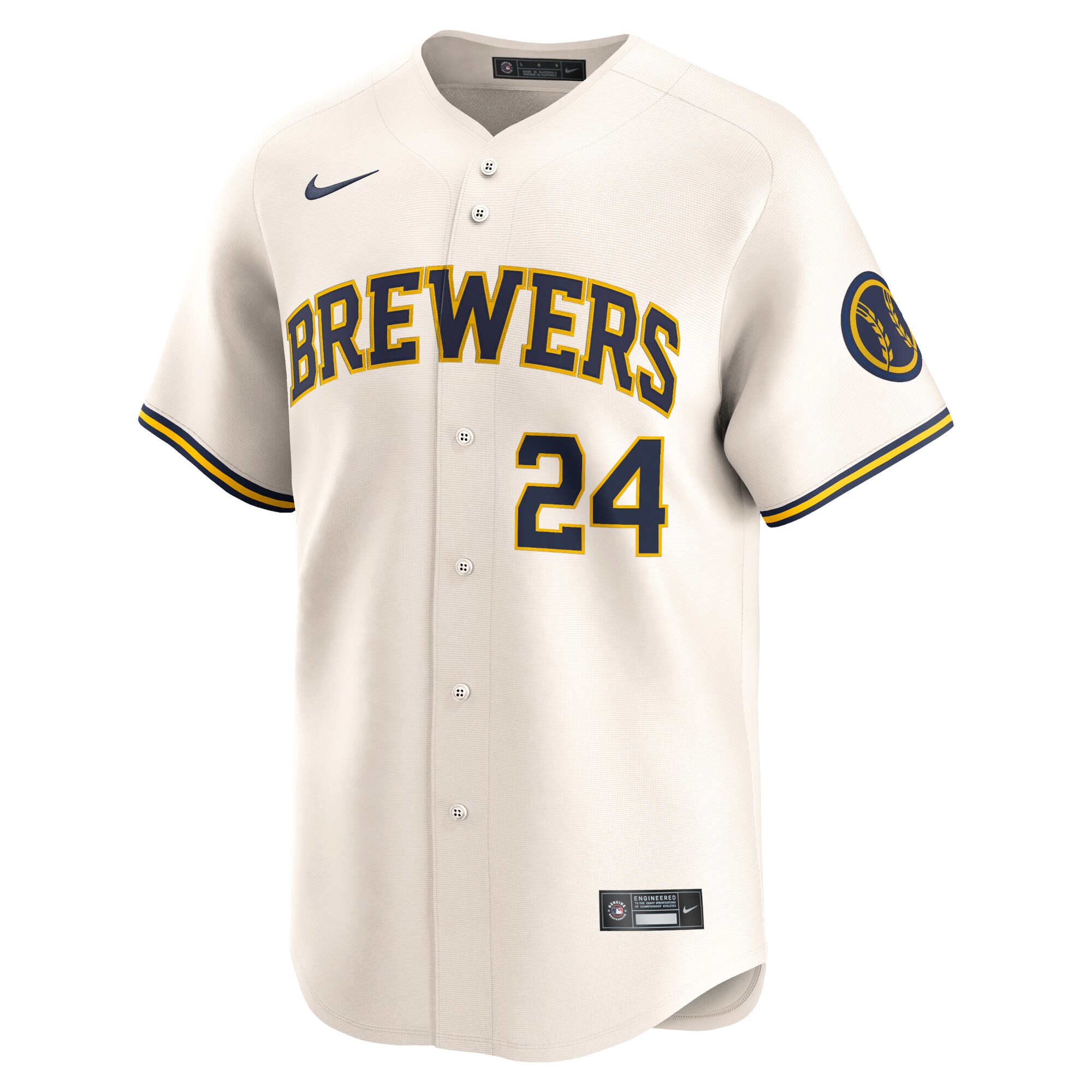 William Contreras Milwaukee Brewers  Home Limited Player Jersey - Cream