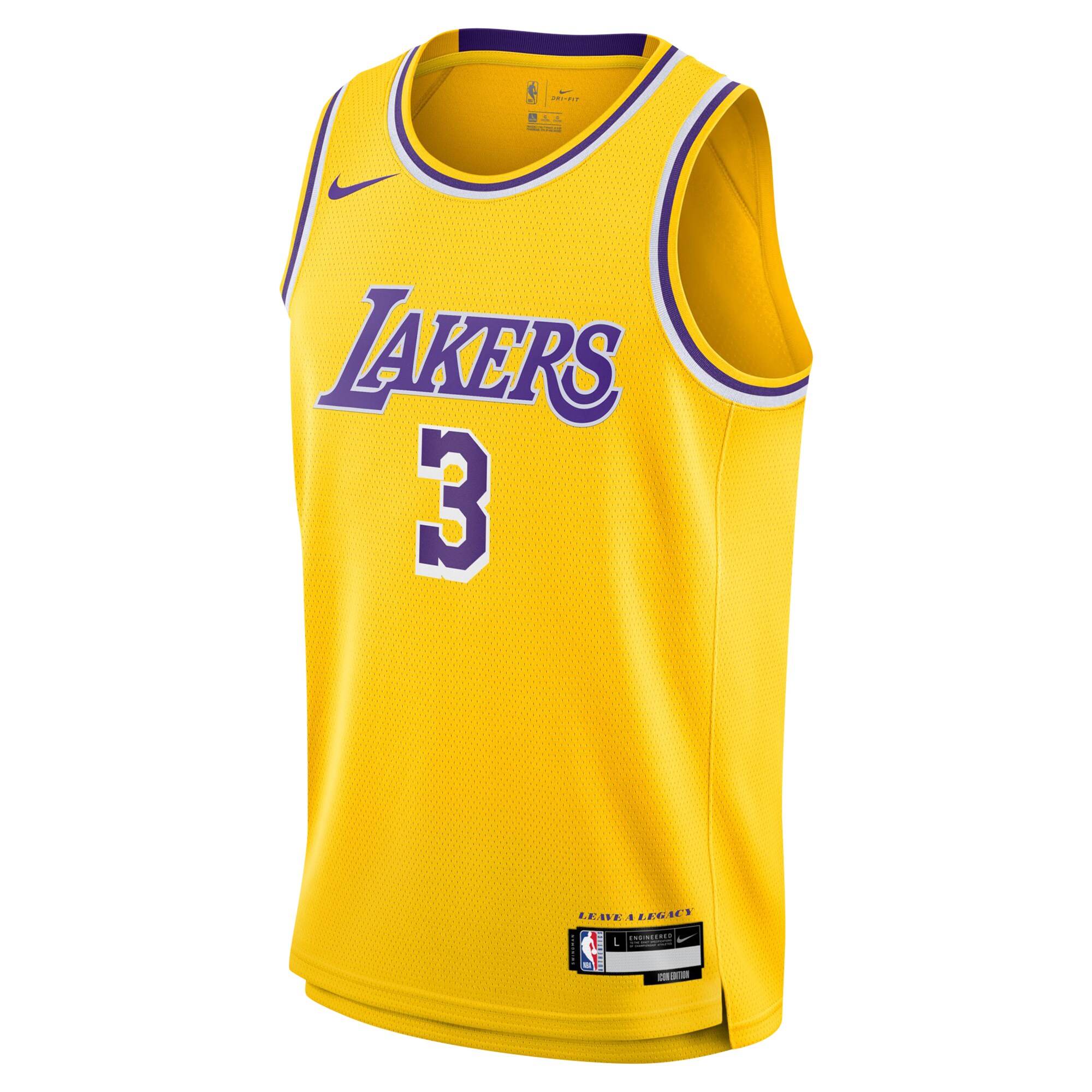 Anthony Davis Los Angeles Lakers  Youth Swingman Jersey - Icon Edition - Gold