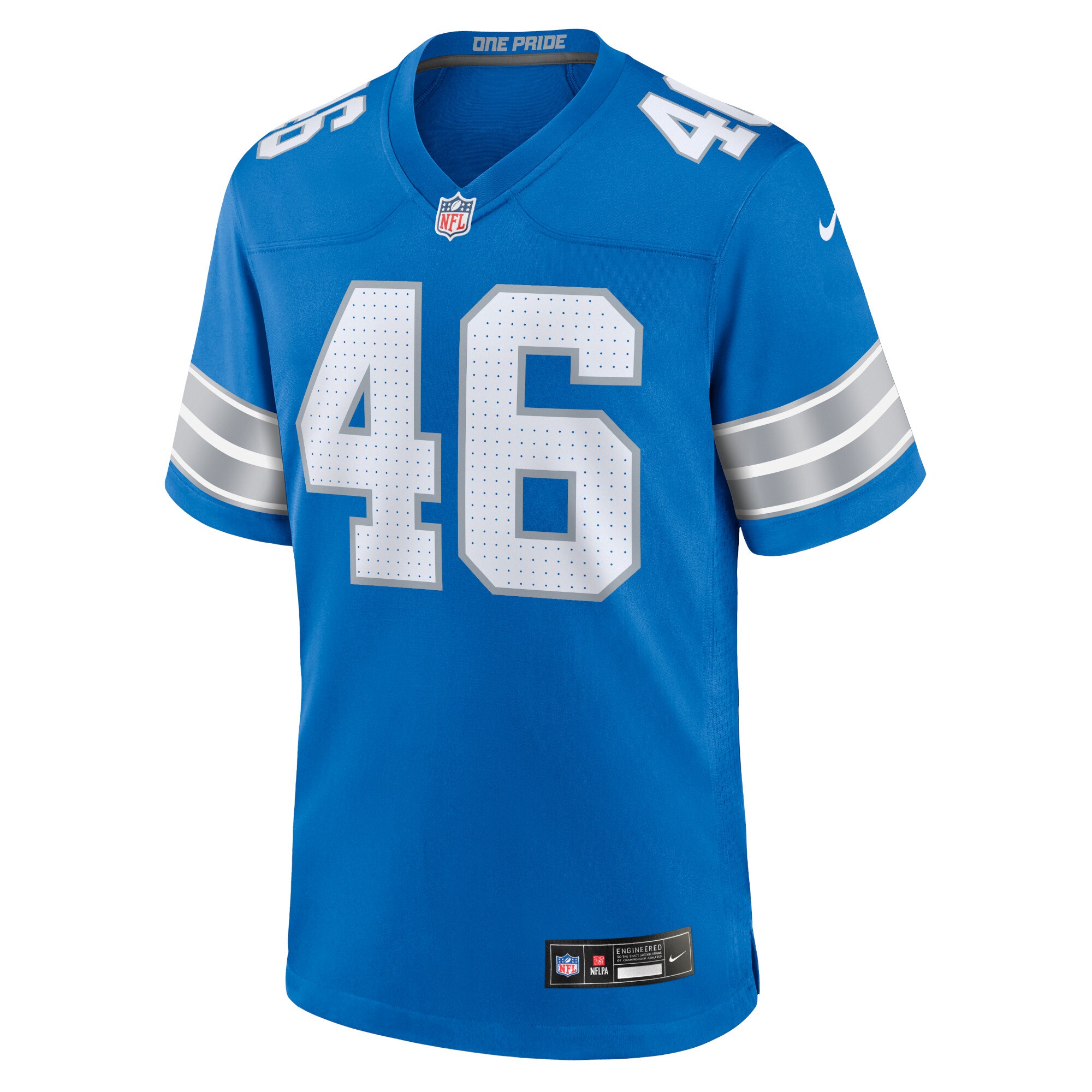 Jack Campbell Detroit Lions  Game Jersey - Blue
