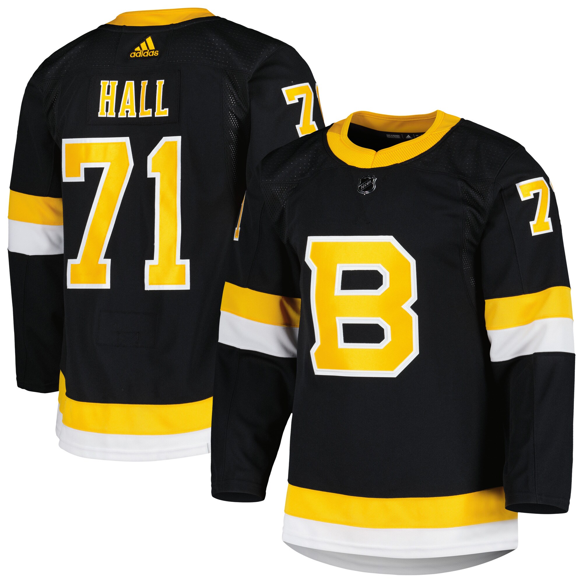 Taylor Hall Boston Bruins adidas Alternate Primegreen Authentic Player Jersey - Black