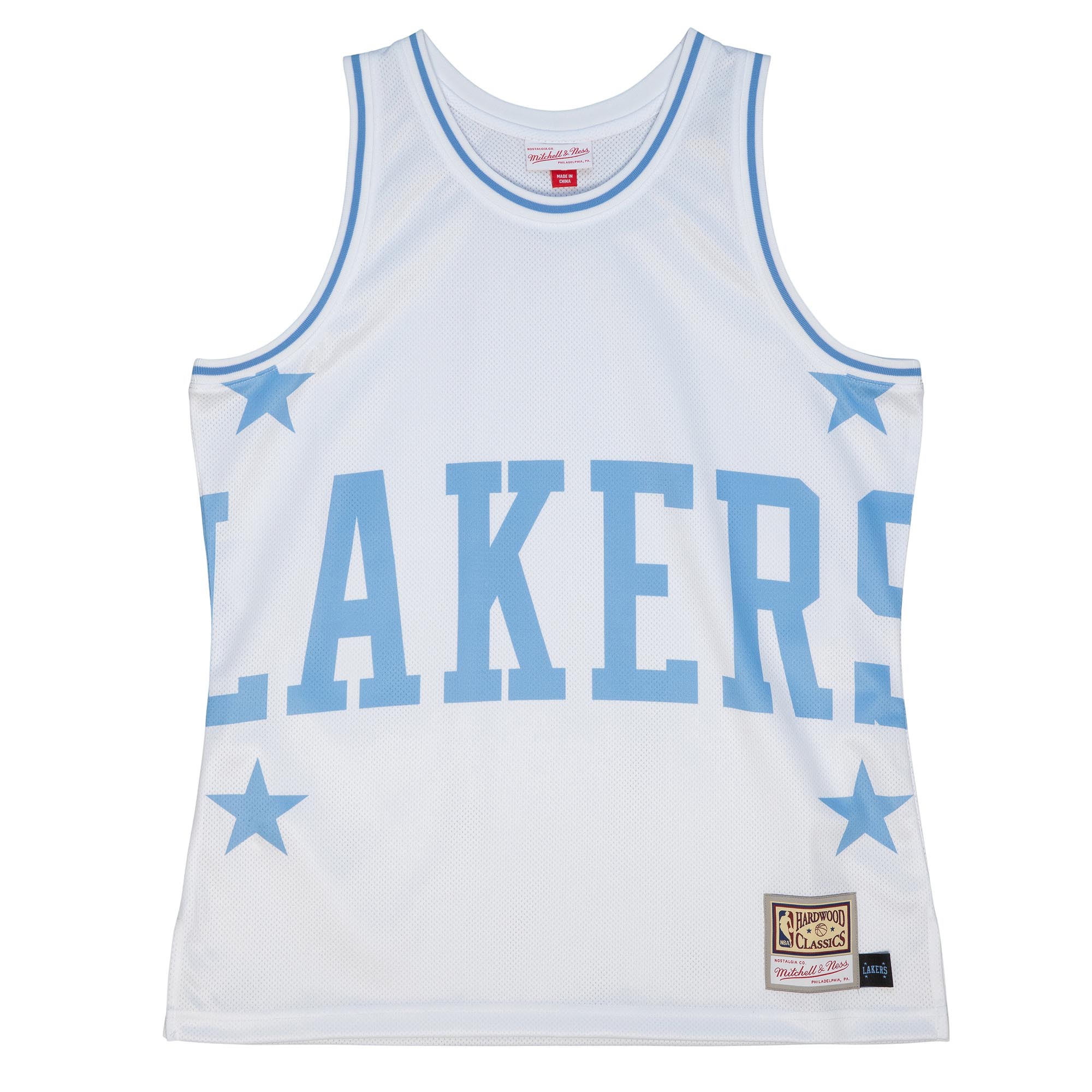 Los Angeles Lakers Mitchell & Ness Hardwood Classics Blown Out Fashion Jersey - White