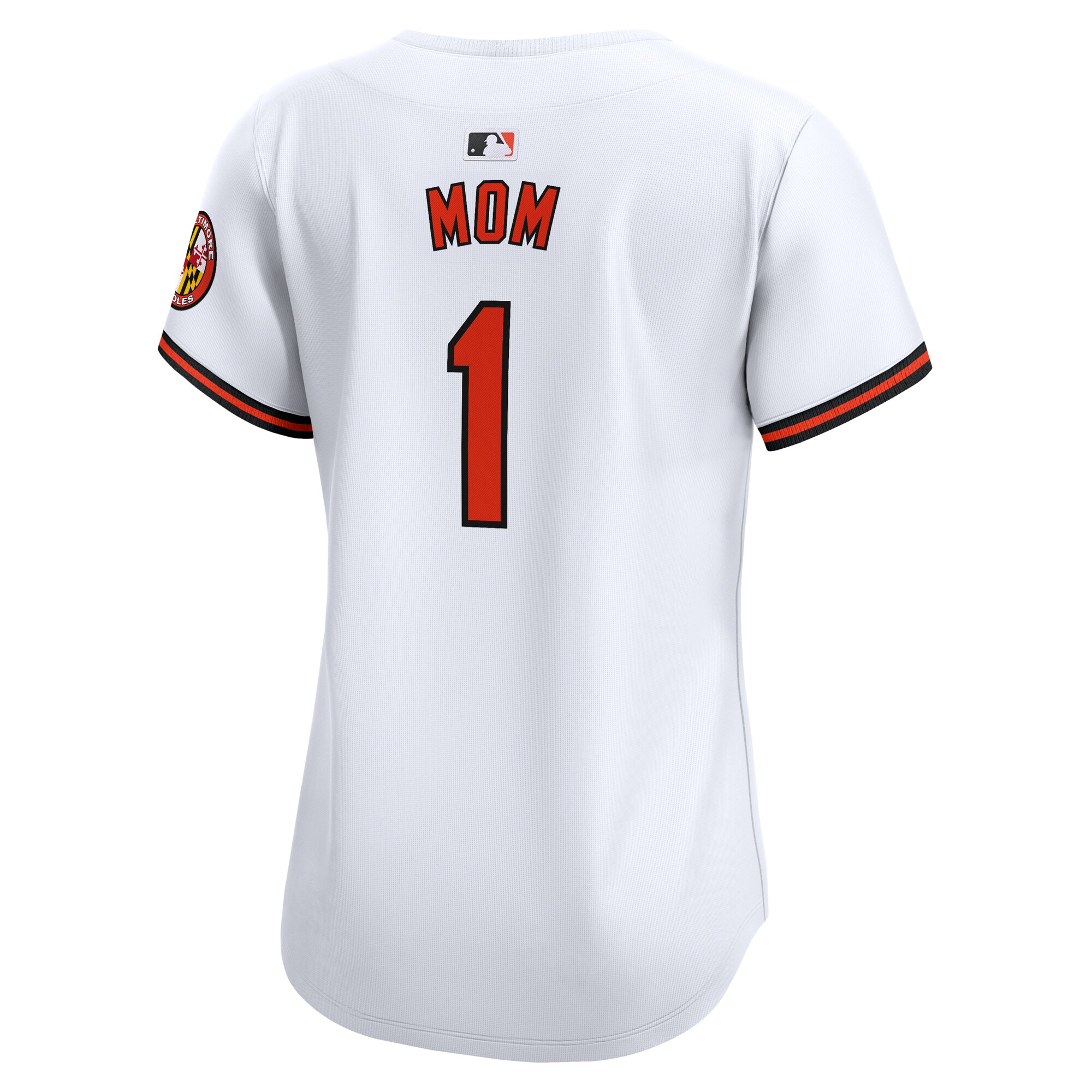 Baltimore Orioles  Women's #1 Mom Home Limited Jersey - White