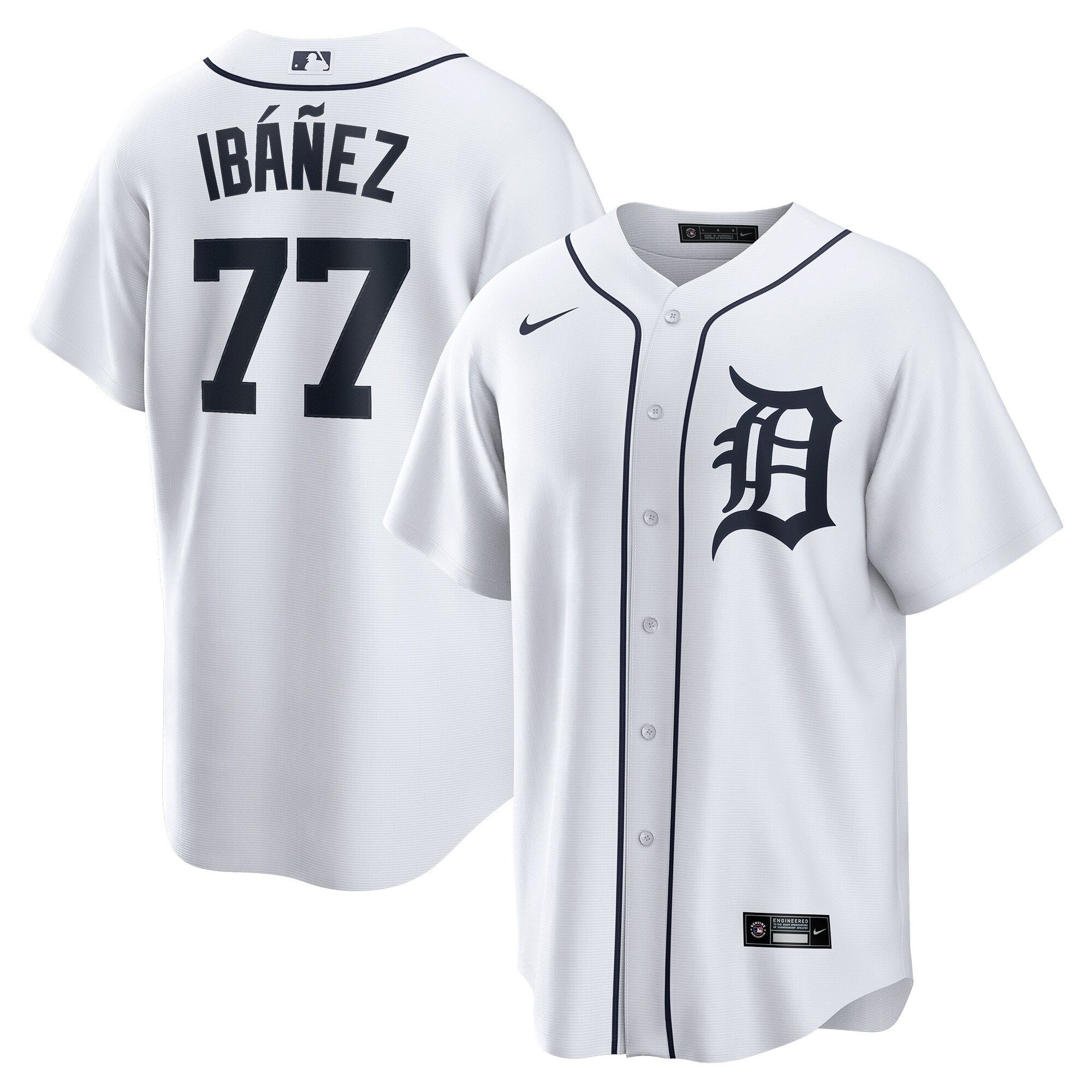 Andy Ib\u00c3\u00a1\u00c3\u00b1ez Detroit Tigers  Home  Replica Player Jersey - White