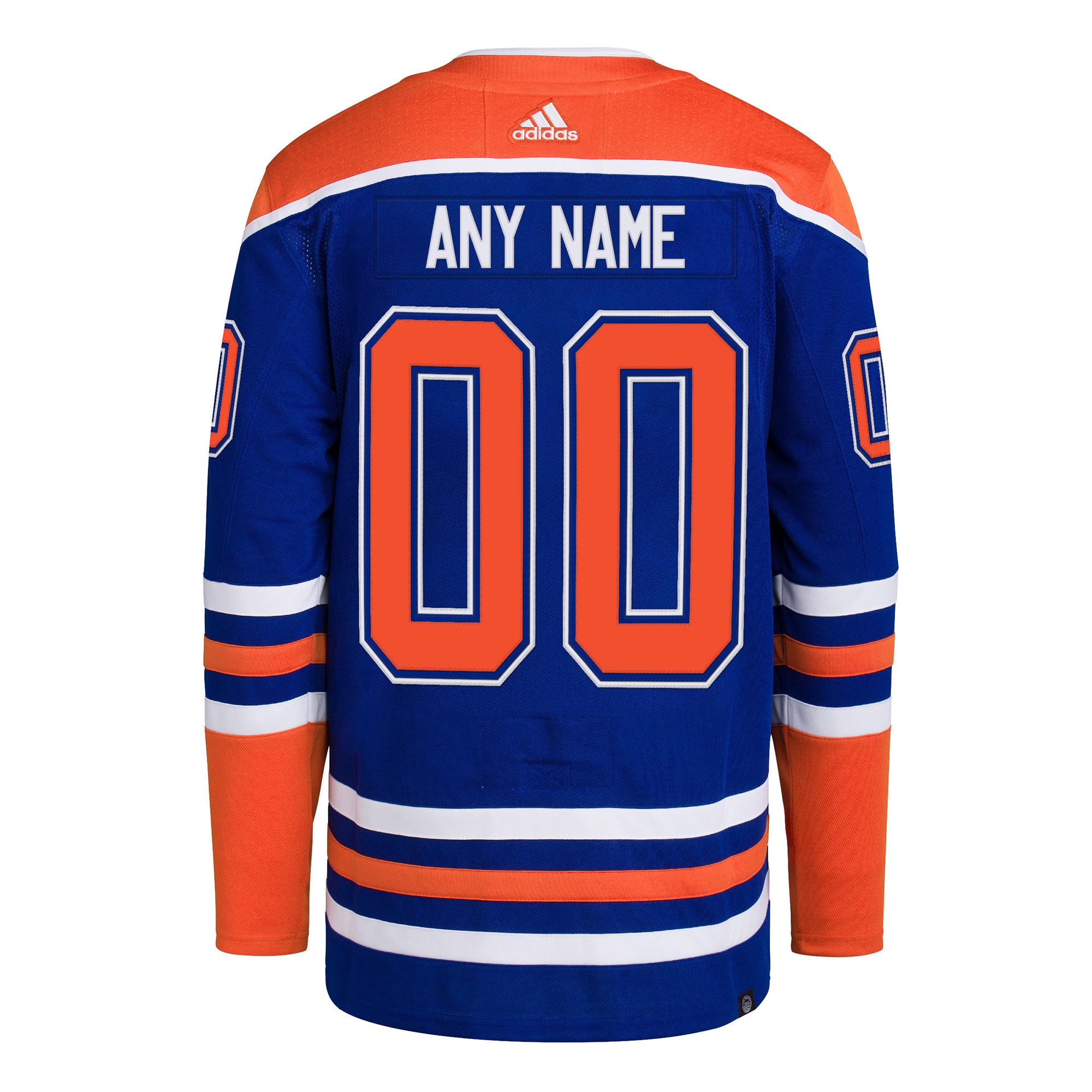 Edmonton Oilers adidas  Home  Primegreen Authentic Custom Jersey - Royal