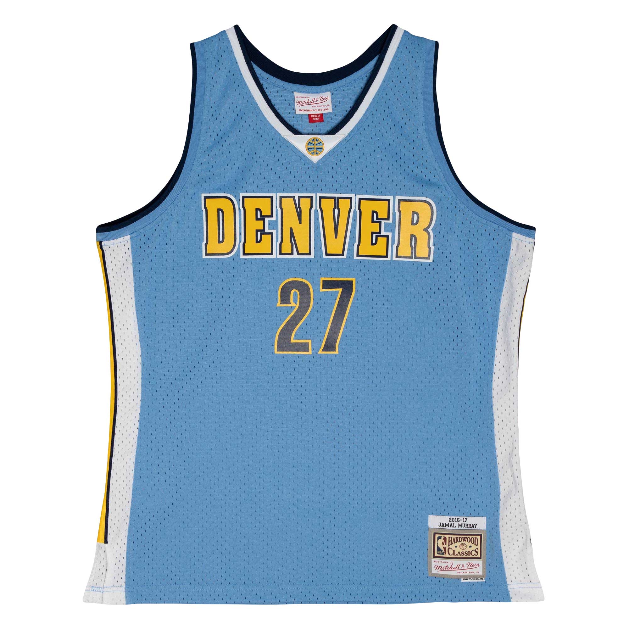 Jamal Murray Denver Nuggets Mitchell & Ness 2016\/17 Throwback Swingman Jersey - Powder Blue