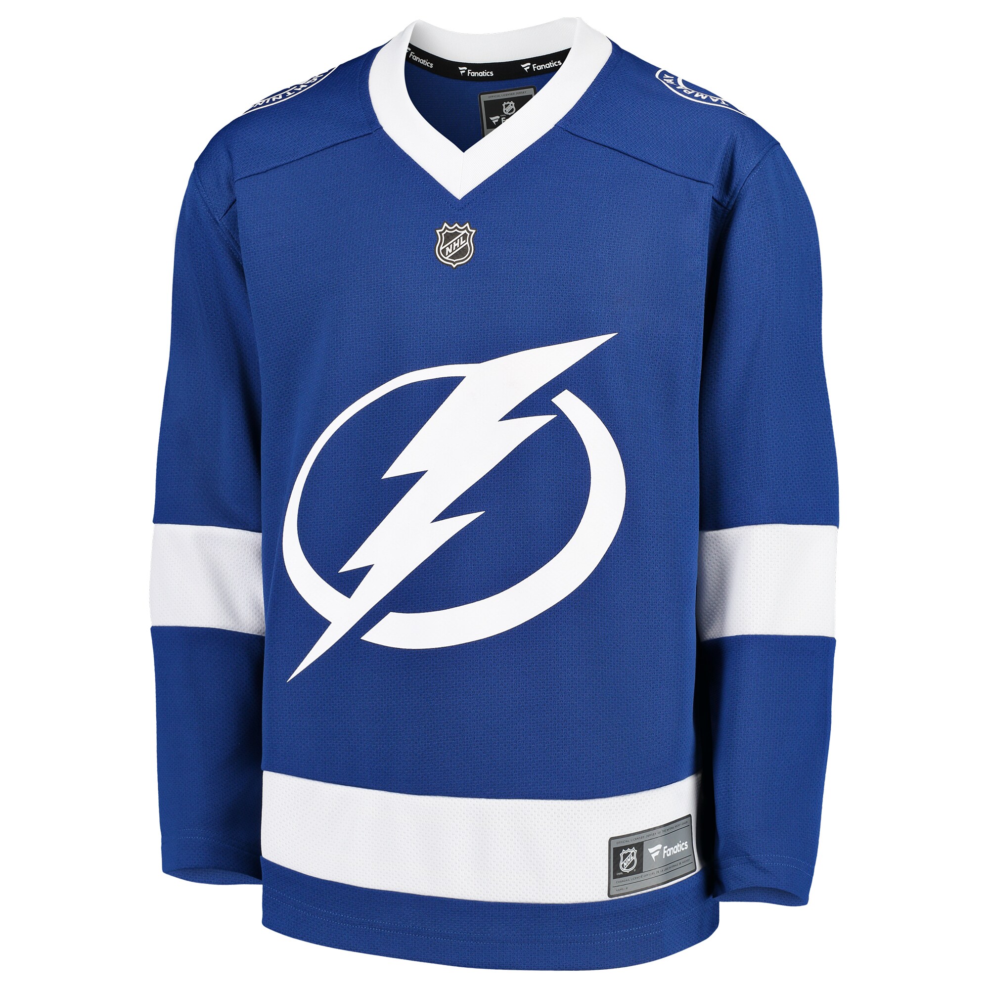 Tampa Bay Lightning Fanatics Youth Home Replica Blank Jersey - Blue